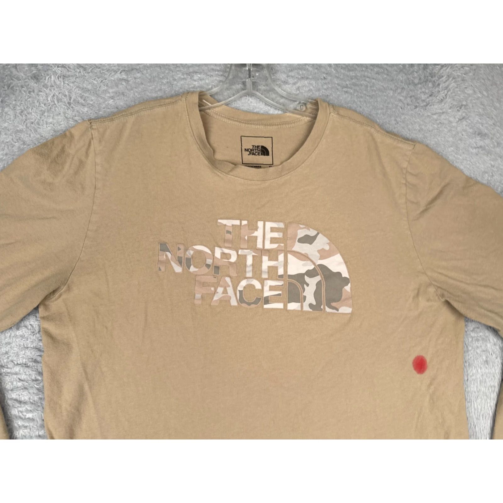 The North Face The North Face Shirt Men XL Beige Camo Long Sleeve Cotton Crew Logo Read Size US XL / EU 56 / 4 - 4 Thumbnail