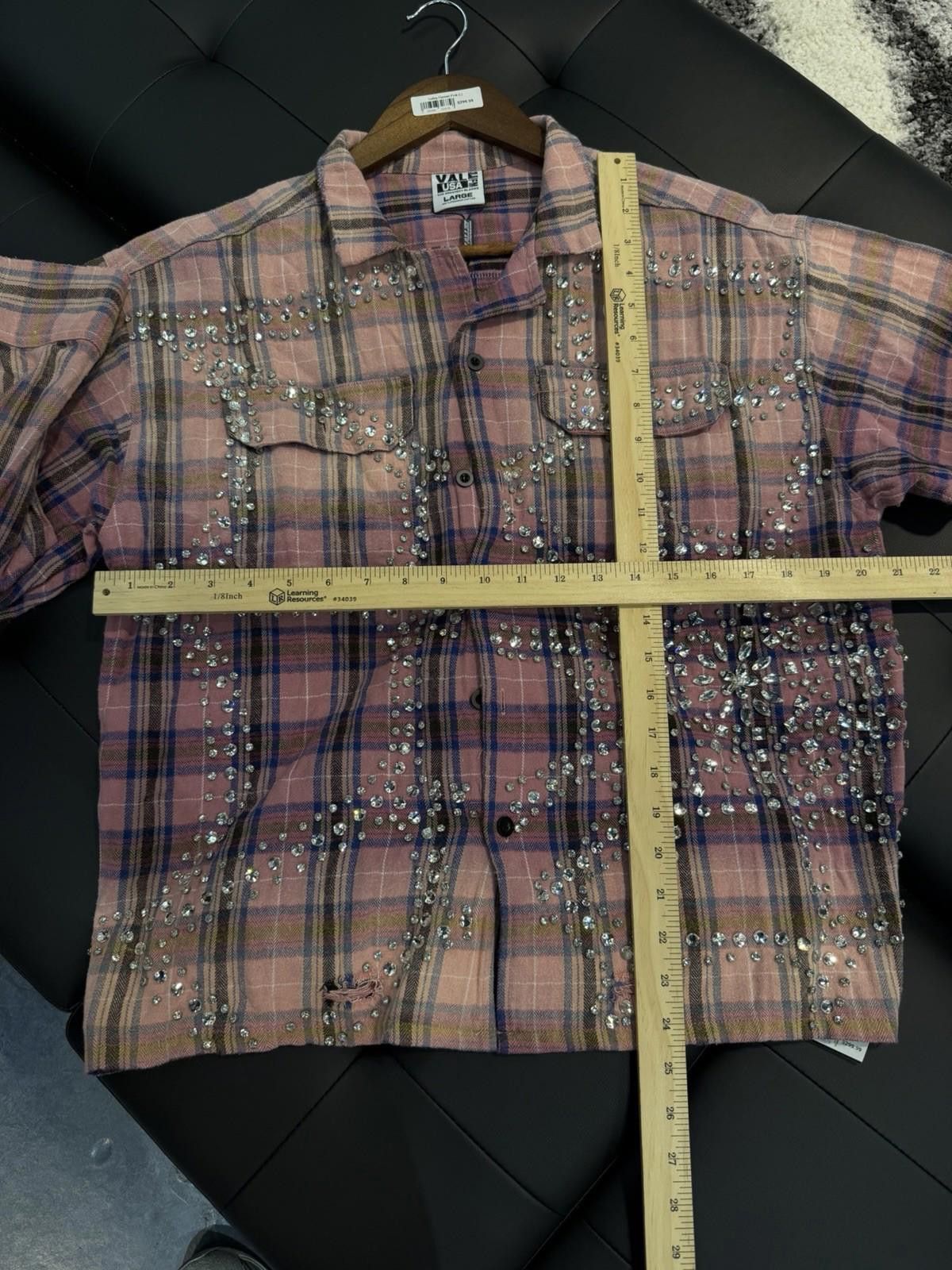 Vale Valley Dreams Crystal Stone Flannel (Large) Brand New Pink Size US L / EU 52-54 / 3 - 7 Thumbnail