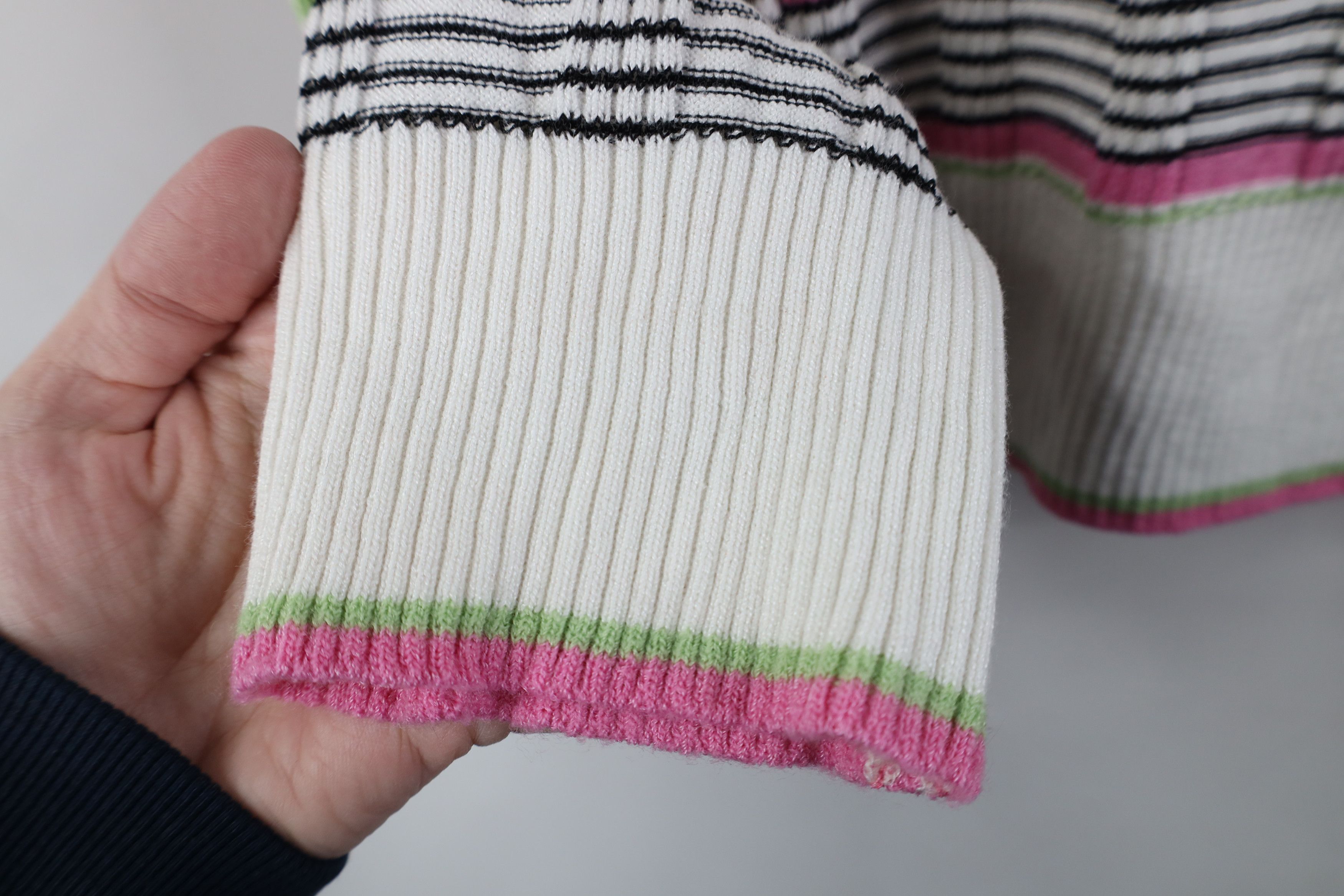 St. John Vintage St John Sport Ribbed Knit Half Zip Sweater Plaid Size L / US 10 / IT 46 - 5 Thumbnail