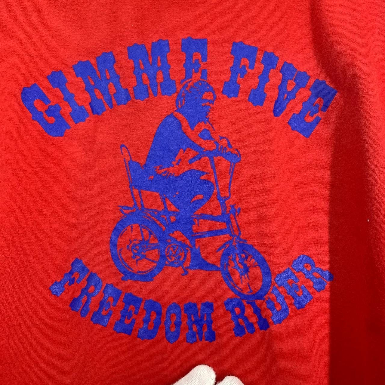 Gimme Five 90s Vintage GIMME FIVE Freedom Rider T Shirt #2437/AJ Size US M / EU 48-50 / 2 - 2 Thumbnail