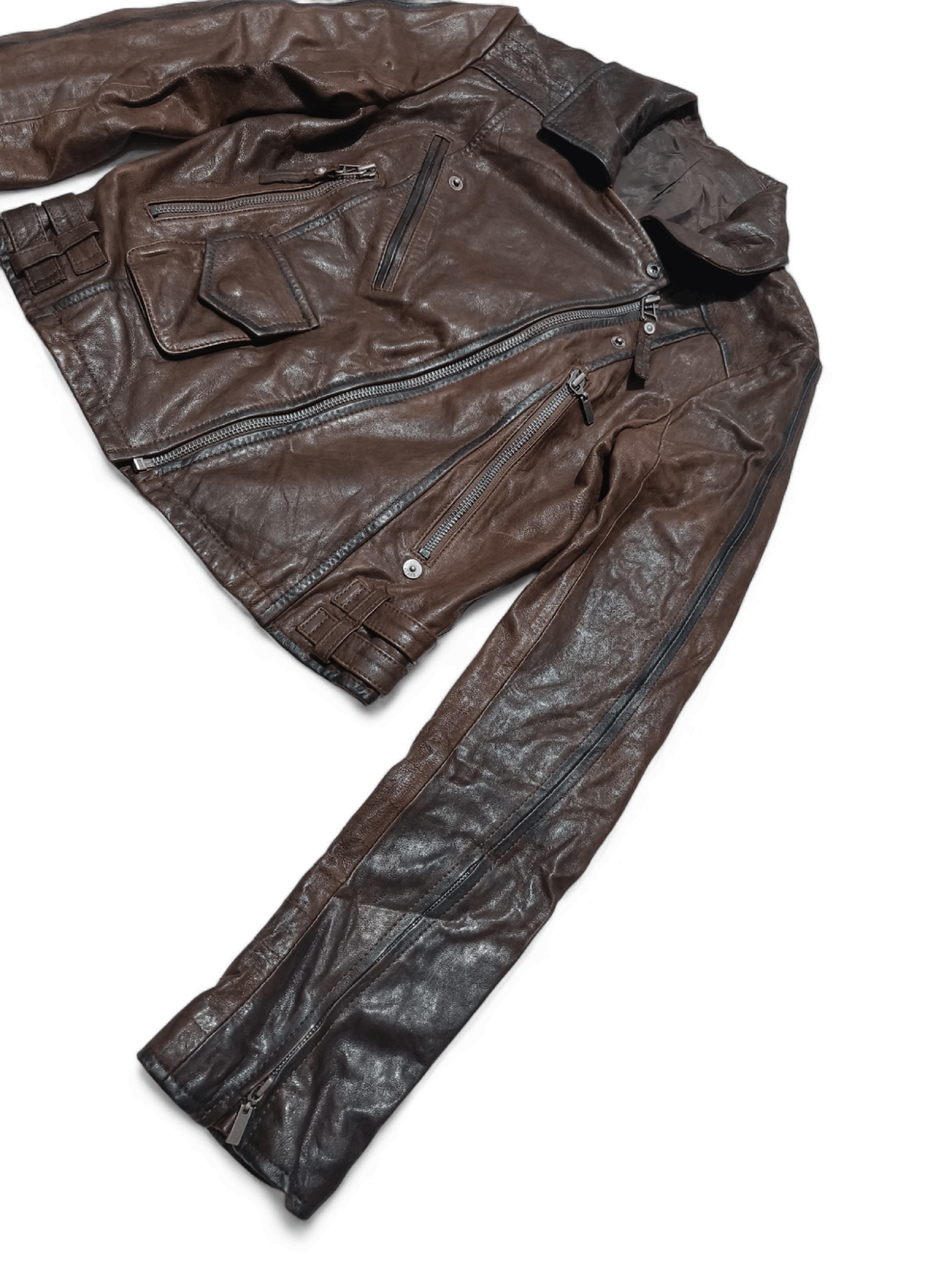 Vintage Vintage Women's Ramones Rockabilly Lady Biker Leather Jacket Size XS / US 0-2 / IT 36-38 - 5 Thumbnail