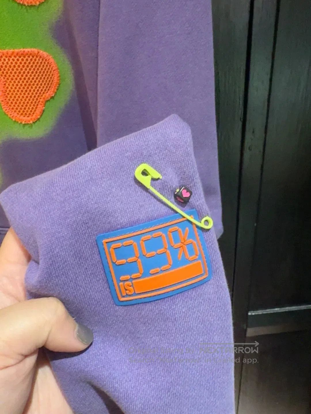 99%IS- purple skull long sleeve hoodie. Size US M / EU 48-50 / 2 - 4 Thumbnail
