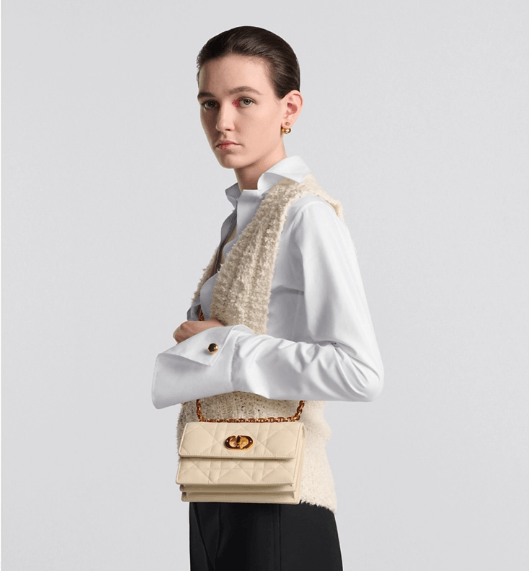 Dior o1w1db11125 S5169U Size: OS / Miss Caro Mini Bag in Ivory Size ONE SIZE - 7 Thumbnail