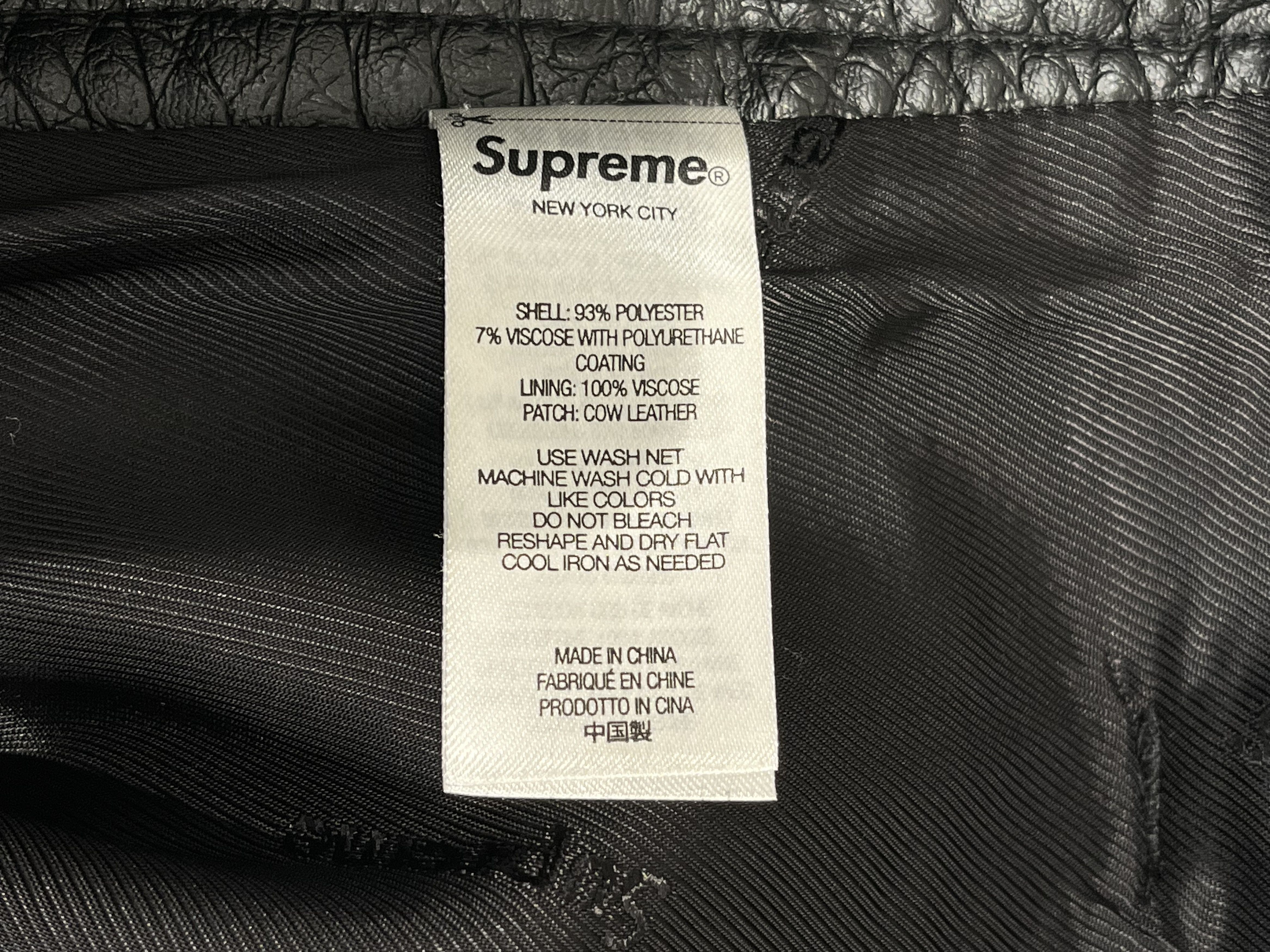 Supreme Supreme Faux Croc Painter Pants Black Size US 32 / EU 48 - 6 Thumbnail