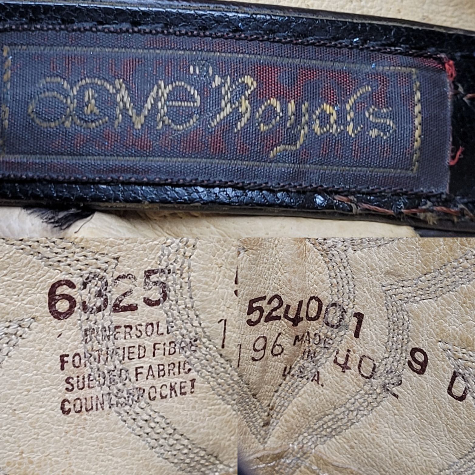 Vintage Vtg Acme Royals Western Cowboy Boots Sz 9 Black Leather Yell Size US 9 / EU 42 - 3 Thumbnail