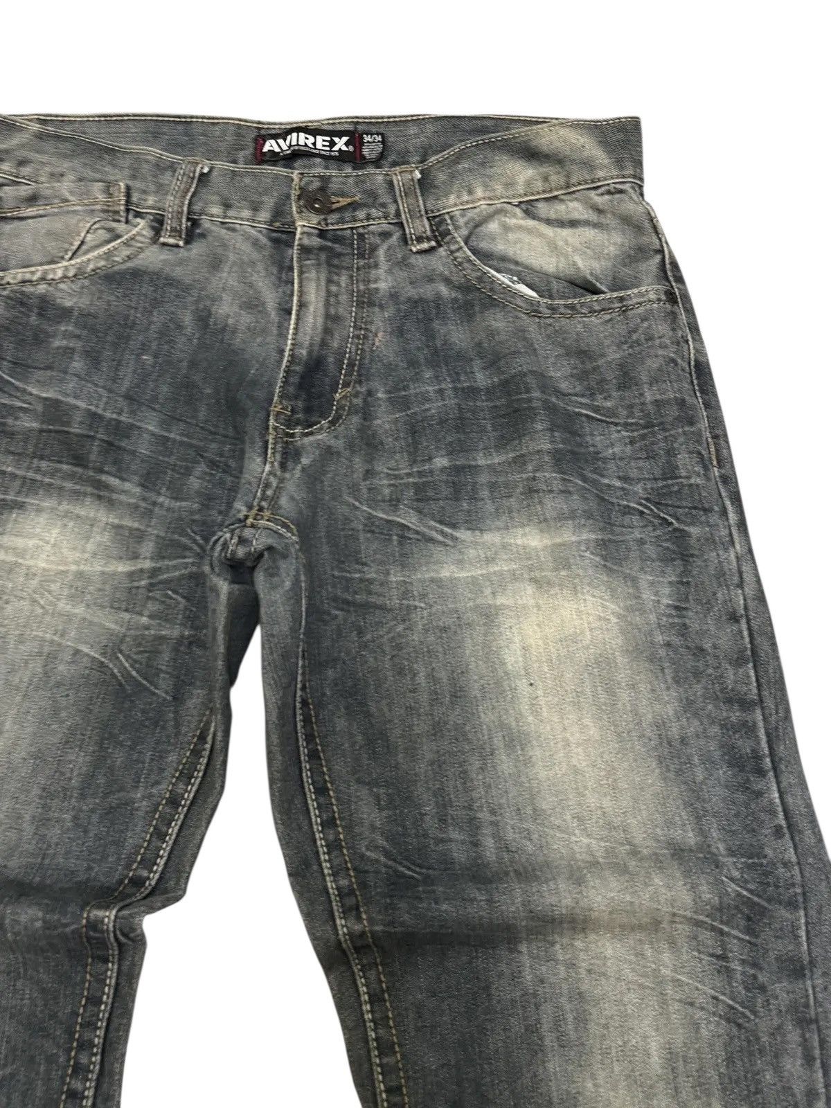 Avirex CRAZY AVIREX BAGGY STONE WASH CLAW MARK DENIM Size US 34 / EU 50 - 5 Thumbnail