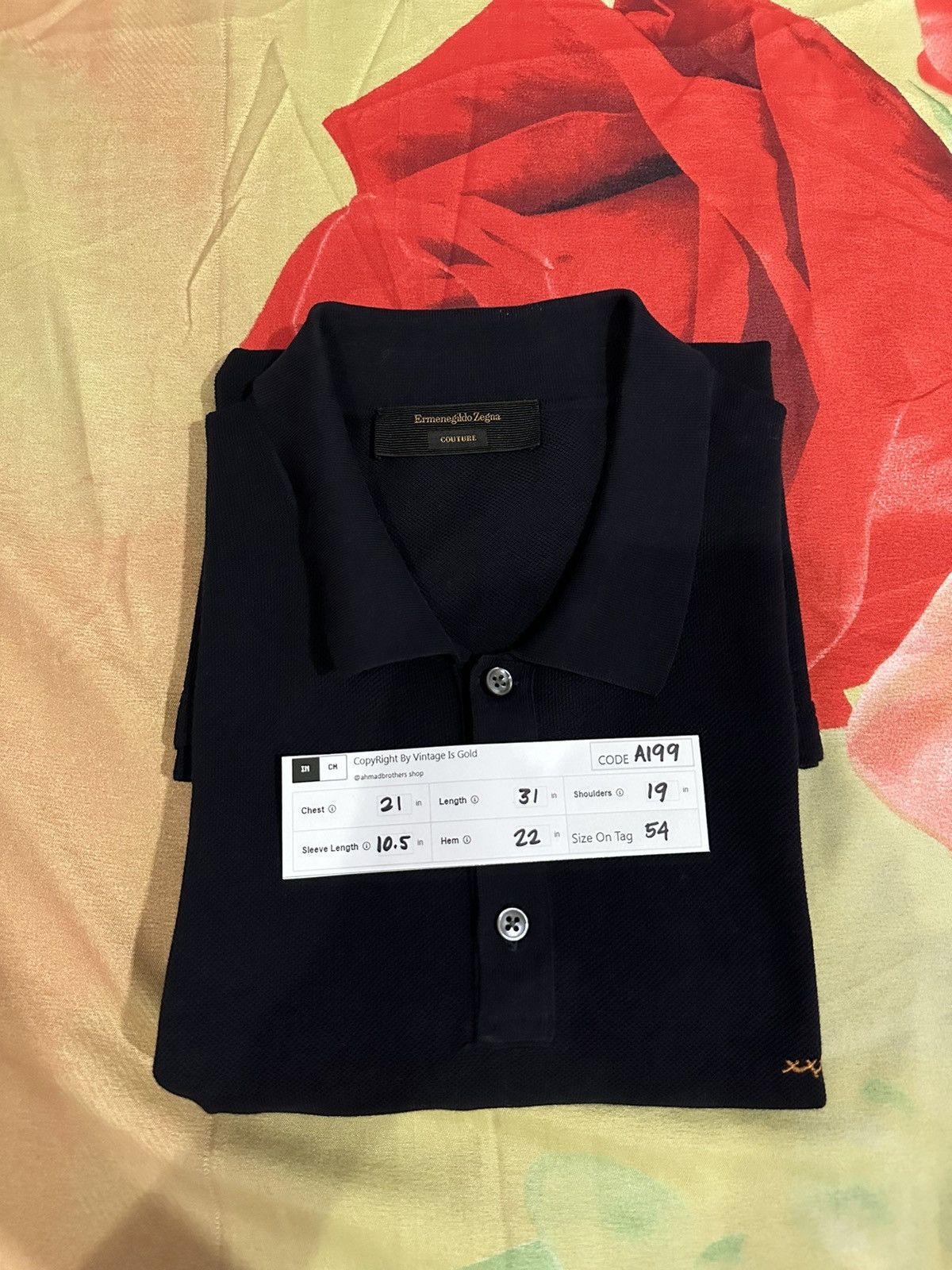 Ermenegildo Zegna Ermengildo Zegna Couture xxx Polo Shirt A199 Size US M / EU 48-50 / 2 - 11 Thumbnail