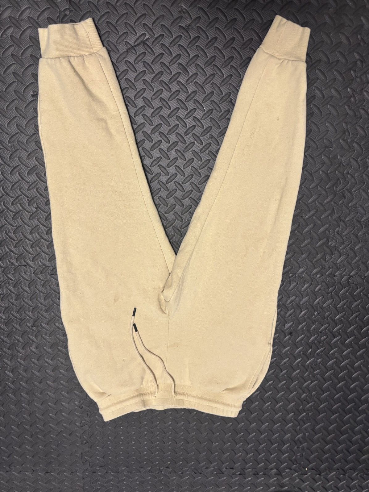 Other Men's Beige Fleece Jogger Pants with Pockets, Drawstring Size US 34 / EU 50 - 1 Thumbnail