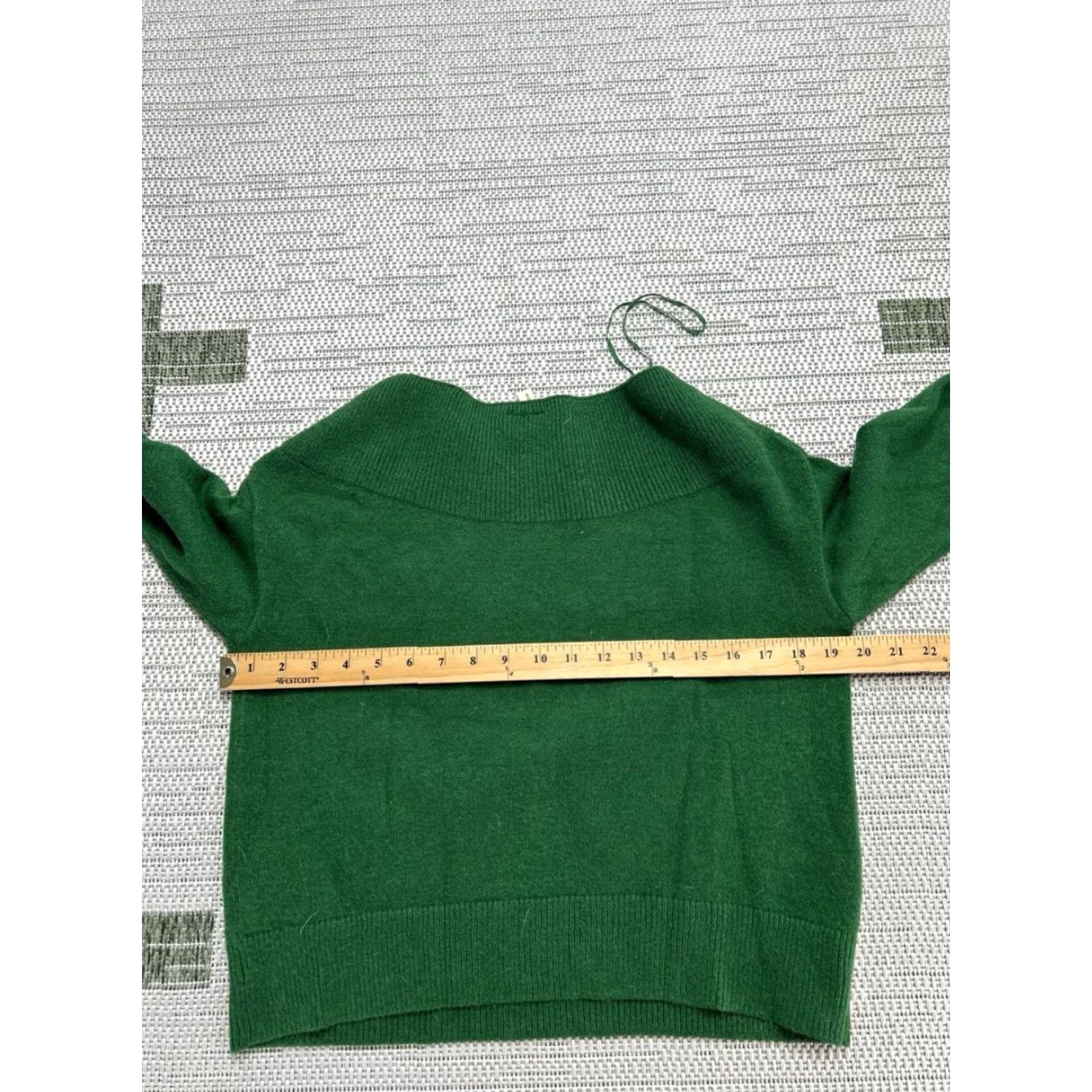 Vintage Moth Sweater Womens XS Green Knit Pullover Crew Neck Long Sleeve Regular Pullover Knit Winter Fall Spring Size XS / US 0-2 / IT 36-38 - 6 Thumbnail