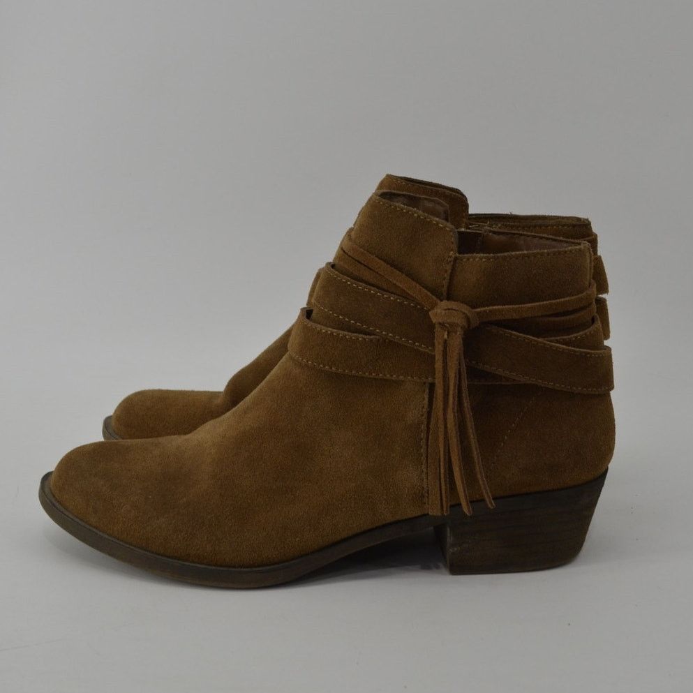 Other Kensie Glence Booties Sz 9 Leather Tassle Brown Suede Ankle Size US 9 / IT 39 - 10 Thumbnail