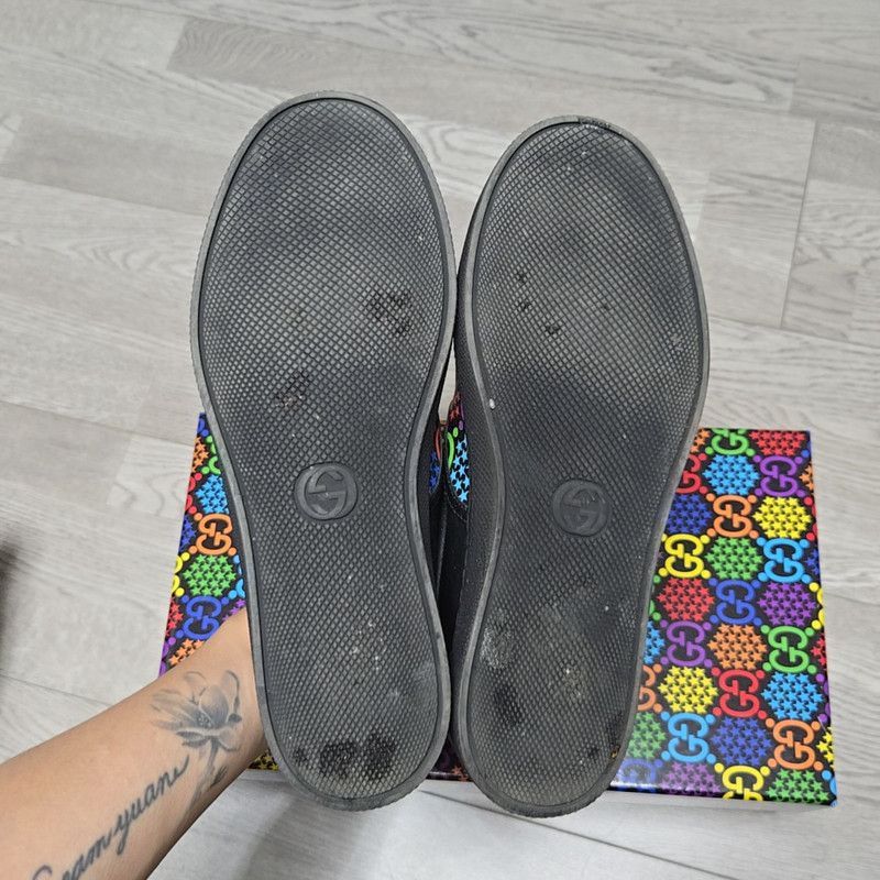 Gucci Gucci GG Supreme Colorful Slip-On Sneakers - Size US 8 / EU 41 - 4 Thumbnail