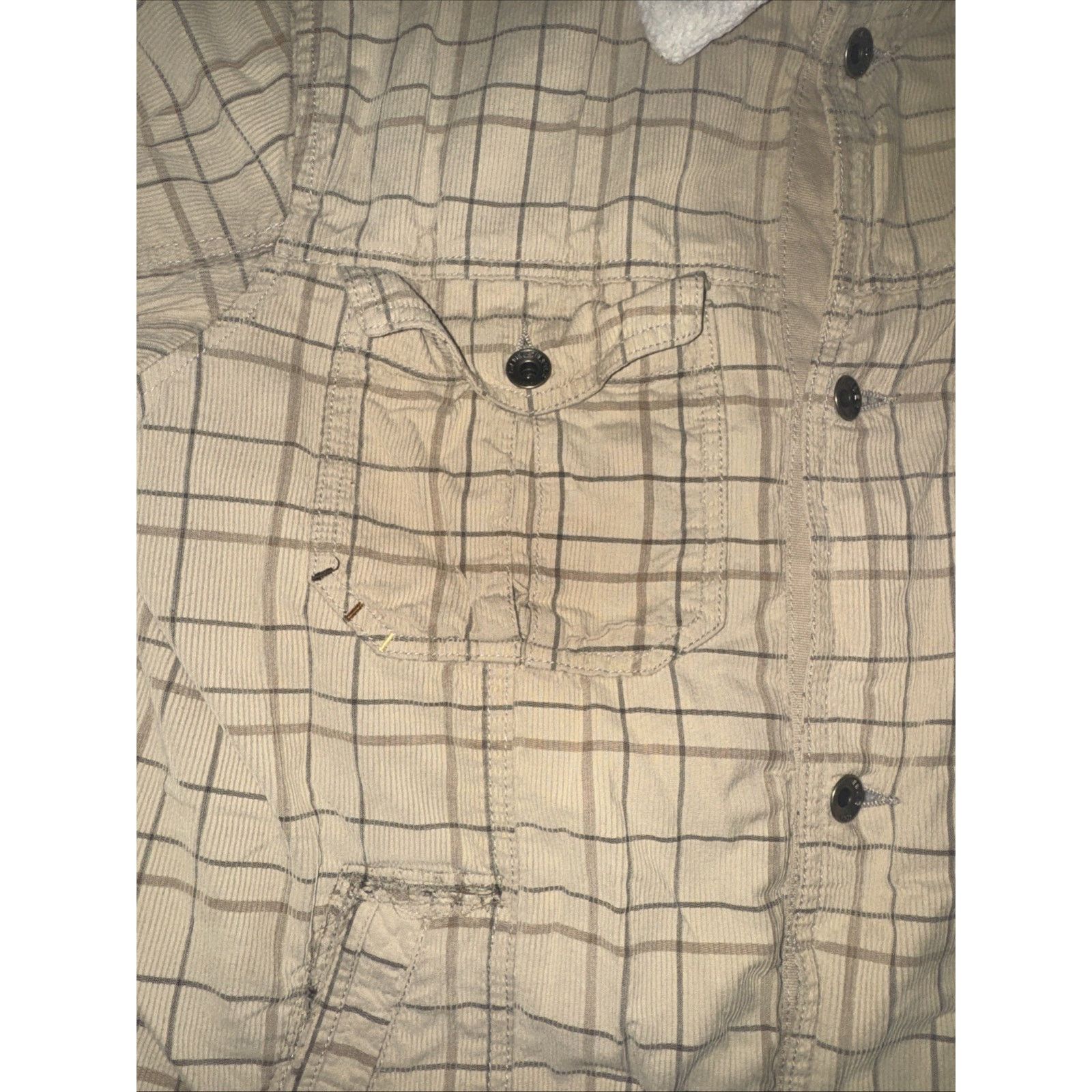 Quicksilver Quiksilver Sherpa Lined Corduroy Jacket Cream Trucker Surf L Size US L / EU 52-54 / 3 - 3 Thumbnail
