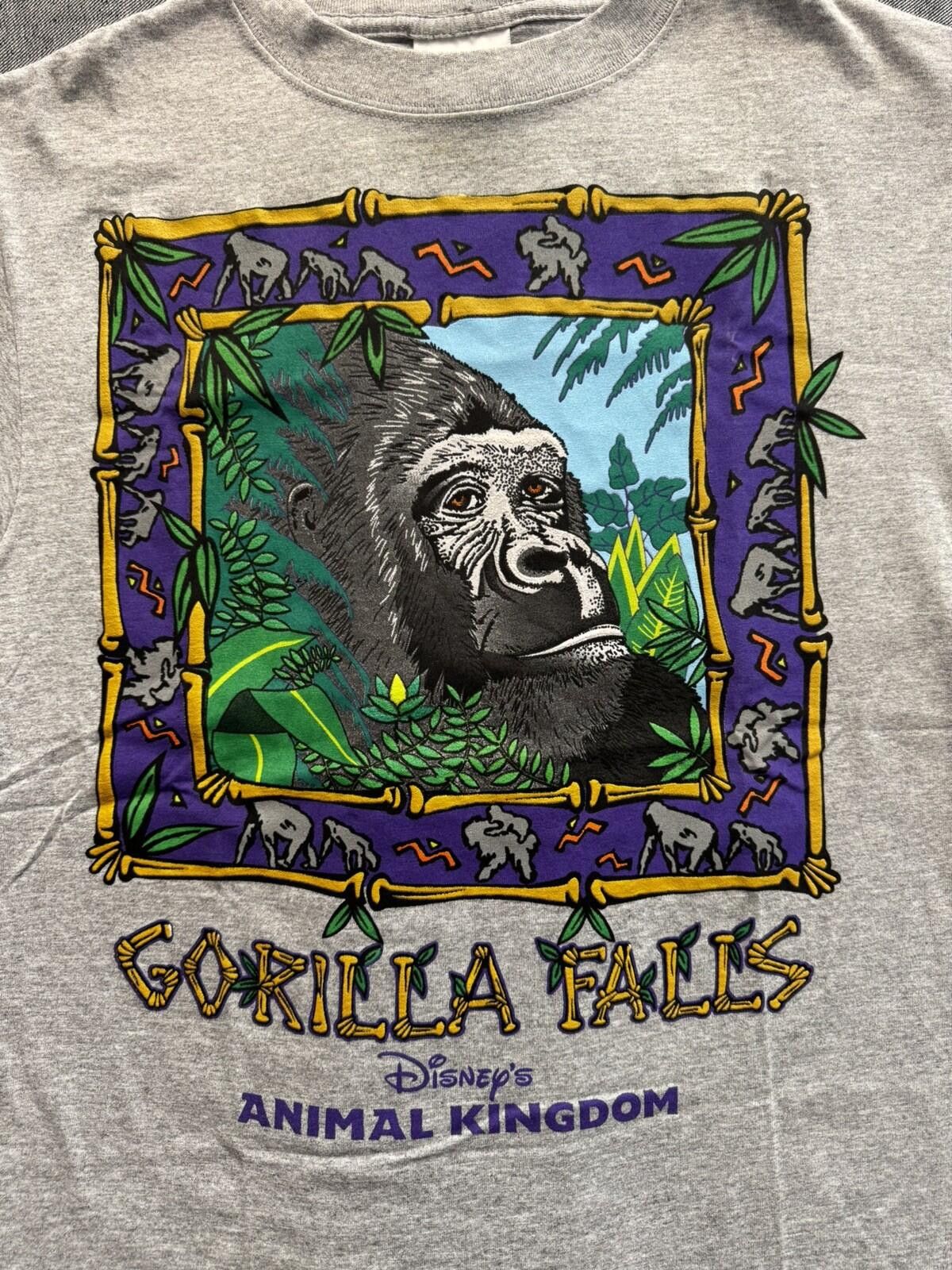 Disney Vintage 90s Disney Animal Kingdom Gorilla Fall Shirt New NWT Size ONE SIZE - 2 Thumbnail