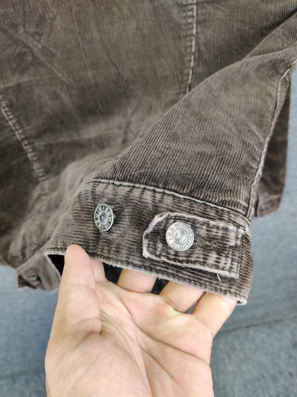 Edwin Vintage Edwin Corduroy Shearling Brown Trucker Jacket Size US M / EU 48-50 / 2 - 11 Thumbnail