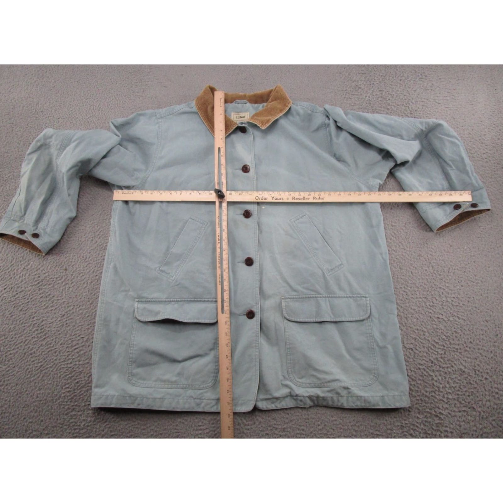 Vintage VINTAGE L.L. Bean Blue Corduroy Button Jacket Coat Women 2X Casual All Seasons Solid Long Sleeve Mens Womens Girls? Size XXL / US 16-18 / IT 52-54 - 6 Thumbnail