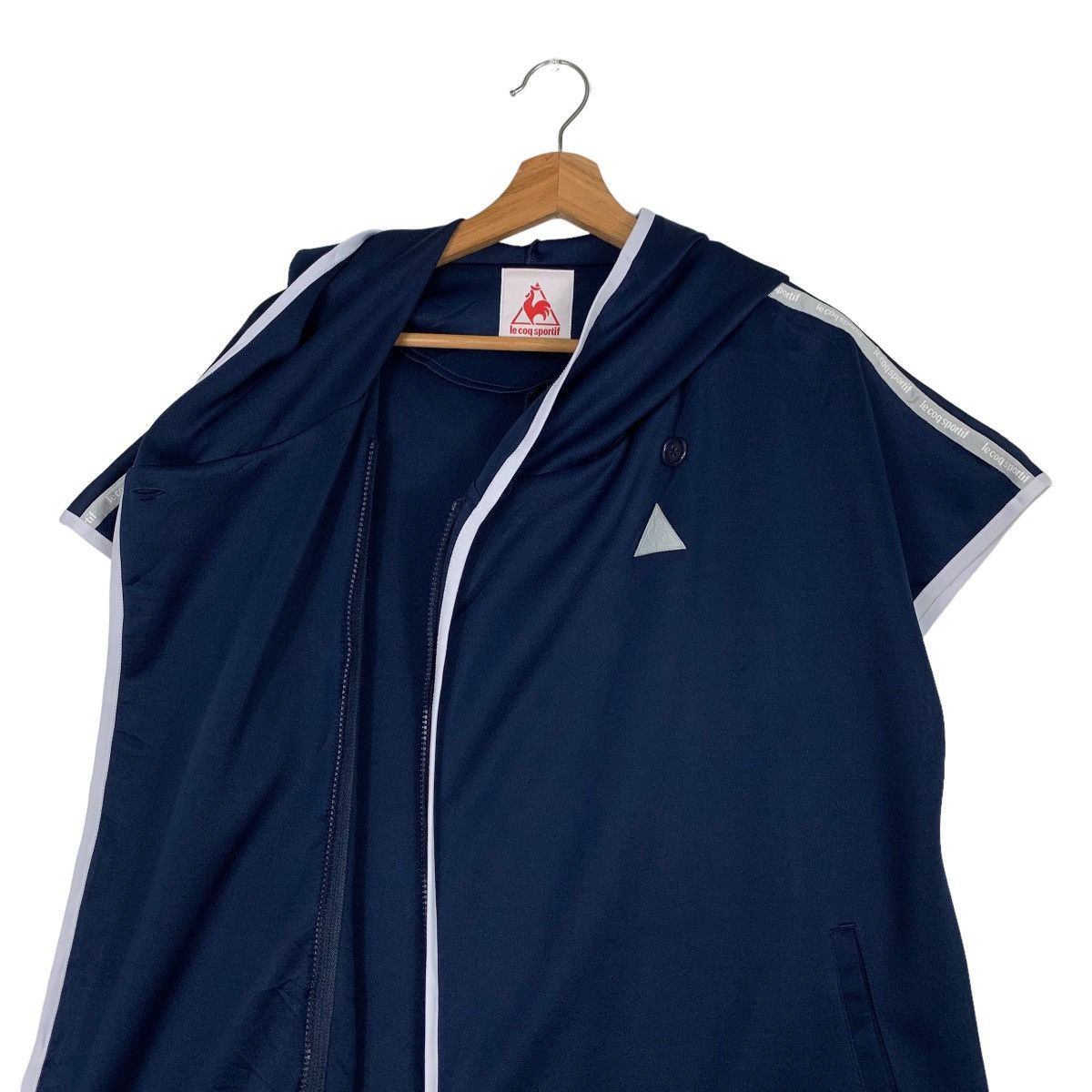 Le Coq Sportif LE COQ SPORTIF Hoodie Sleeveless Jacket #0125-C7 Size US L / EU 52-54 / 3 - 12 Thumbnail