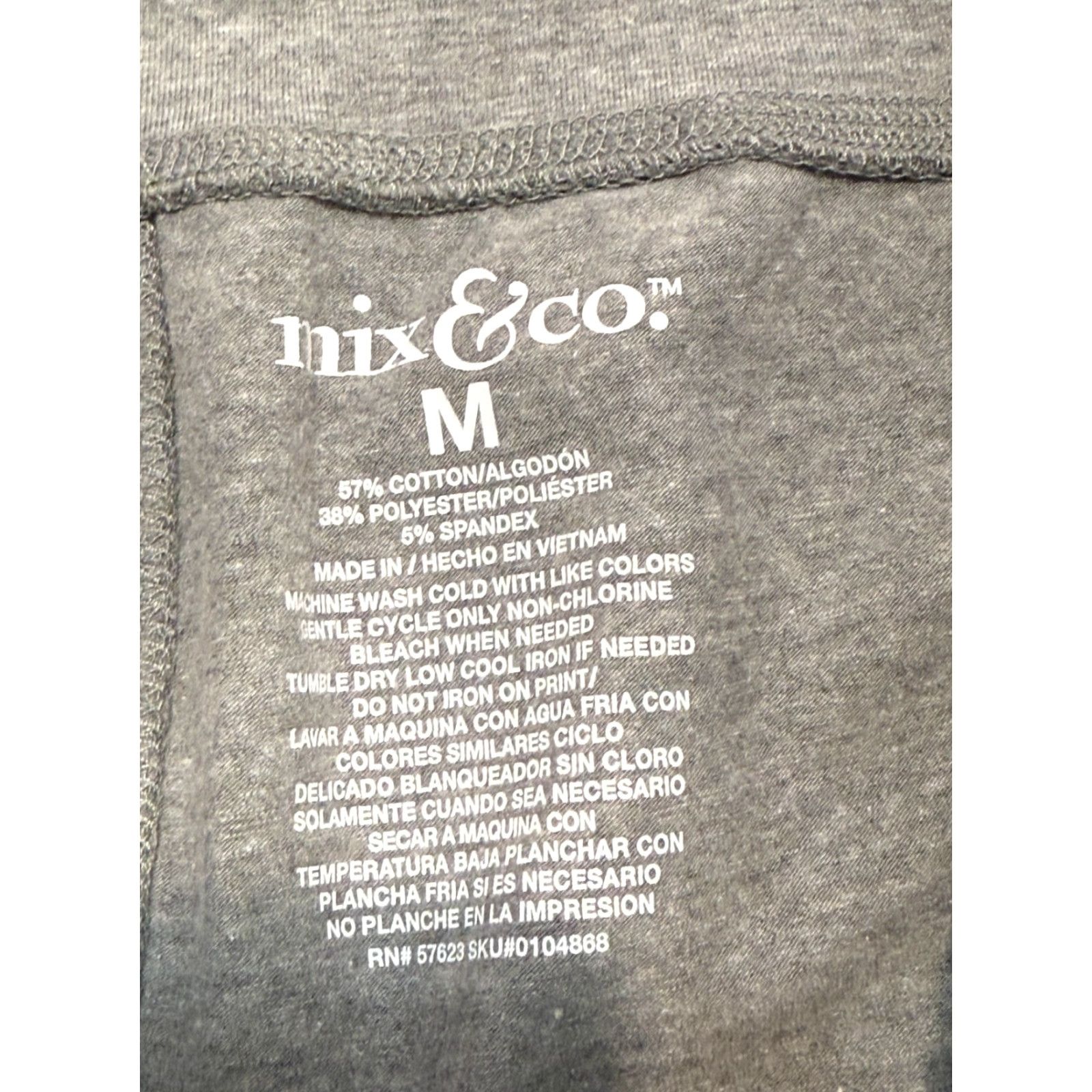 Vintage Mix & Co. Pants Capris, Women's Size Medium, Gray, Pull On, Casual, Flat Front, Regular Rise, Machine Washable, Fall Spring Summer, Women, Pants Size 32" / US 10 / IT 46 - 5 Thumbnail