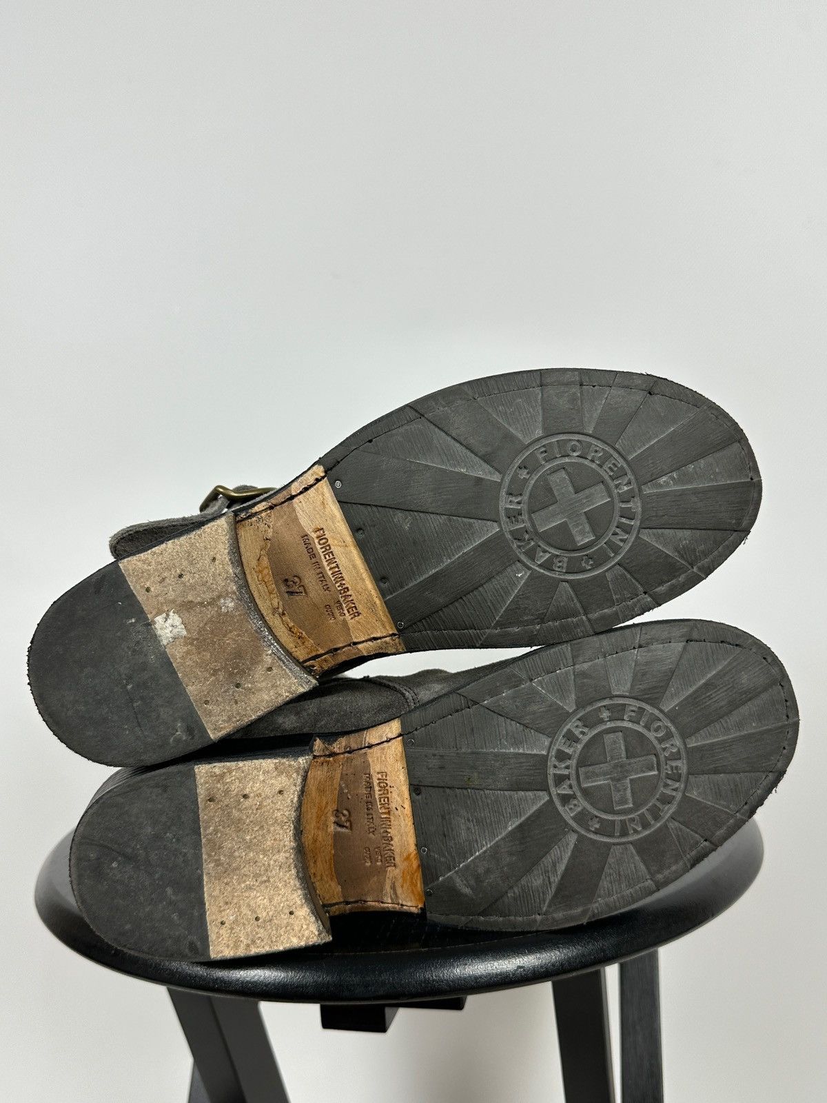 Fiorentini + Baker Fiorentini + Baker Eternity 2 Buckle Moto Ankle Suede Boots Size US 7 / IT 37 - 22 Thumbnail