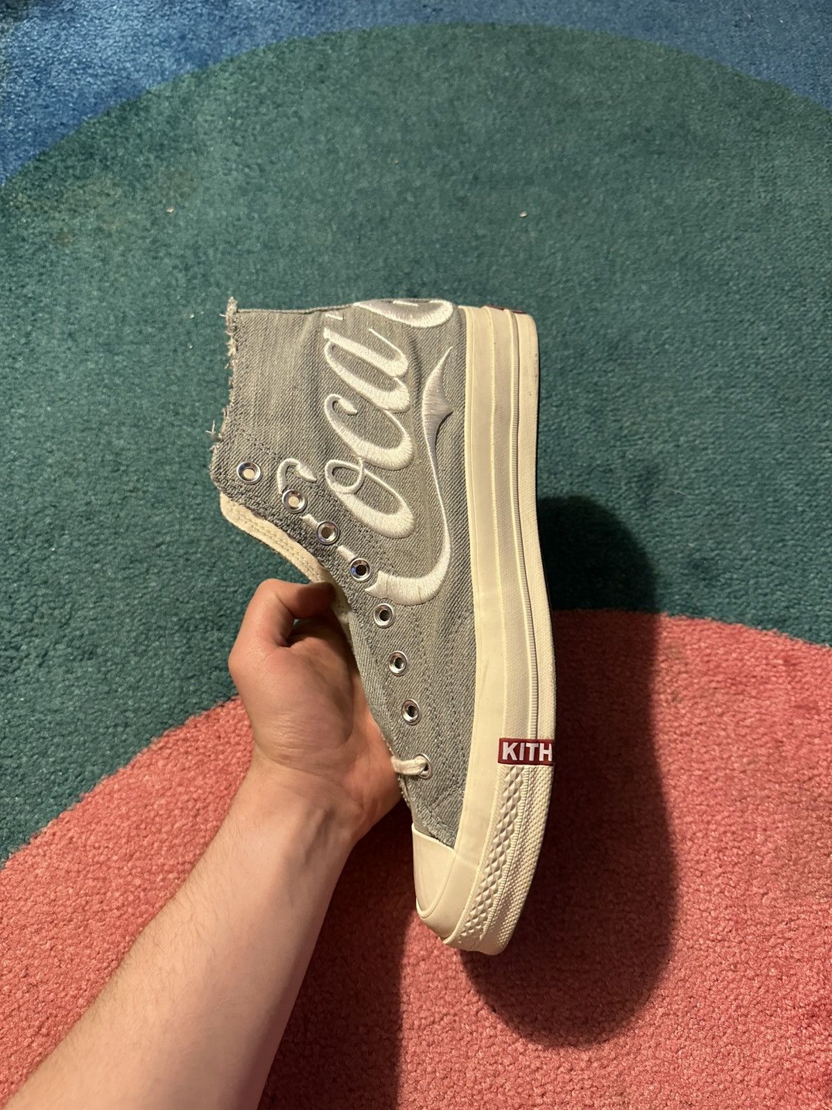 Coca Cola × Converse × Kith Kith Converse Coca Cola Denim Chuck Taylor All Star Size US 11 / EU 44 - 11 Thumbnail