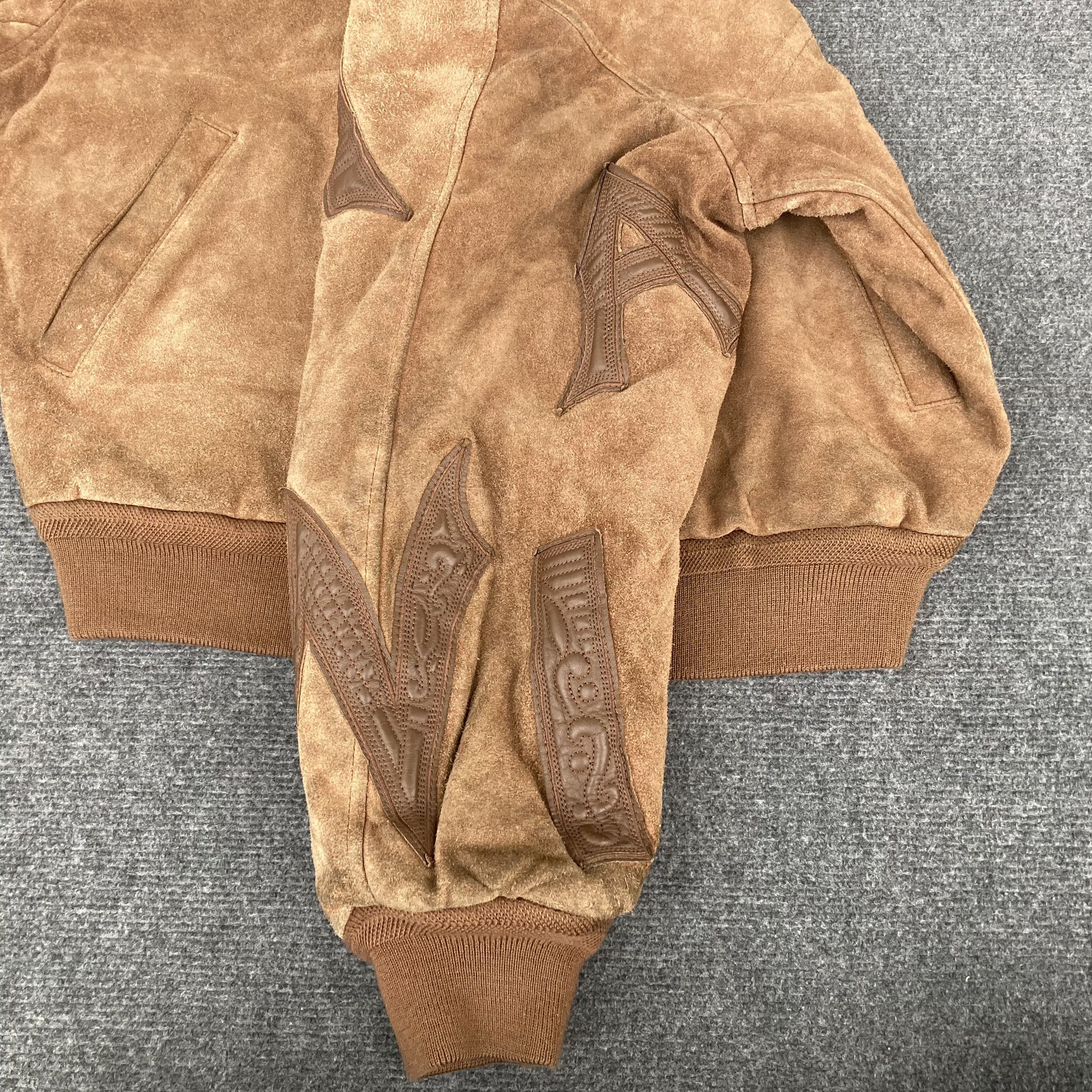 Designer × Kansai Yamamoto Kansai MAN Yutaka Nishimura Suede Leather Bomber Jacket Size US M / EU 48-50 / 2 - 10 Thumbnail
