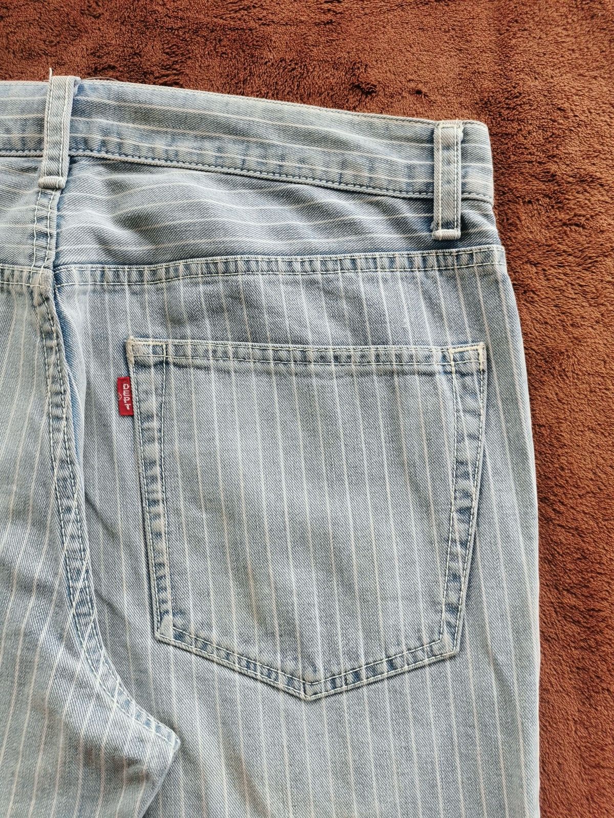 Kapital Dept Japan Pinstripe Wash Blue Denim Jeans Size US 32 / EU 48 - 9 Thumbnail