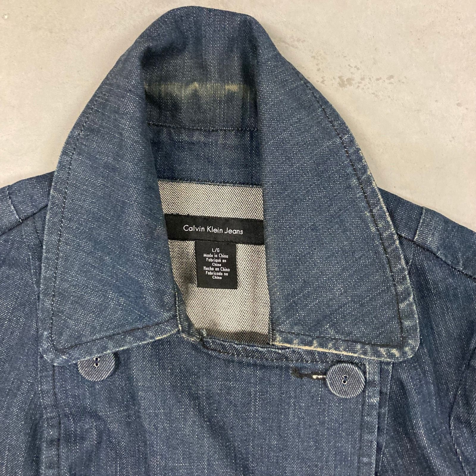 Calvin Klein Y2k denim Calvin Klein double breasted coat Size L / US 10 / IT 46 - 3 Thumbnail
