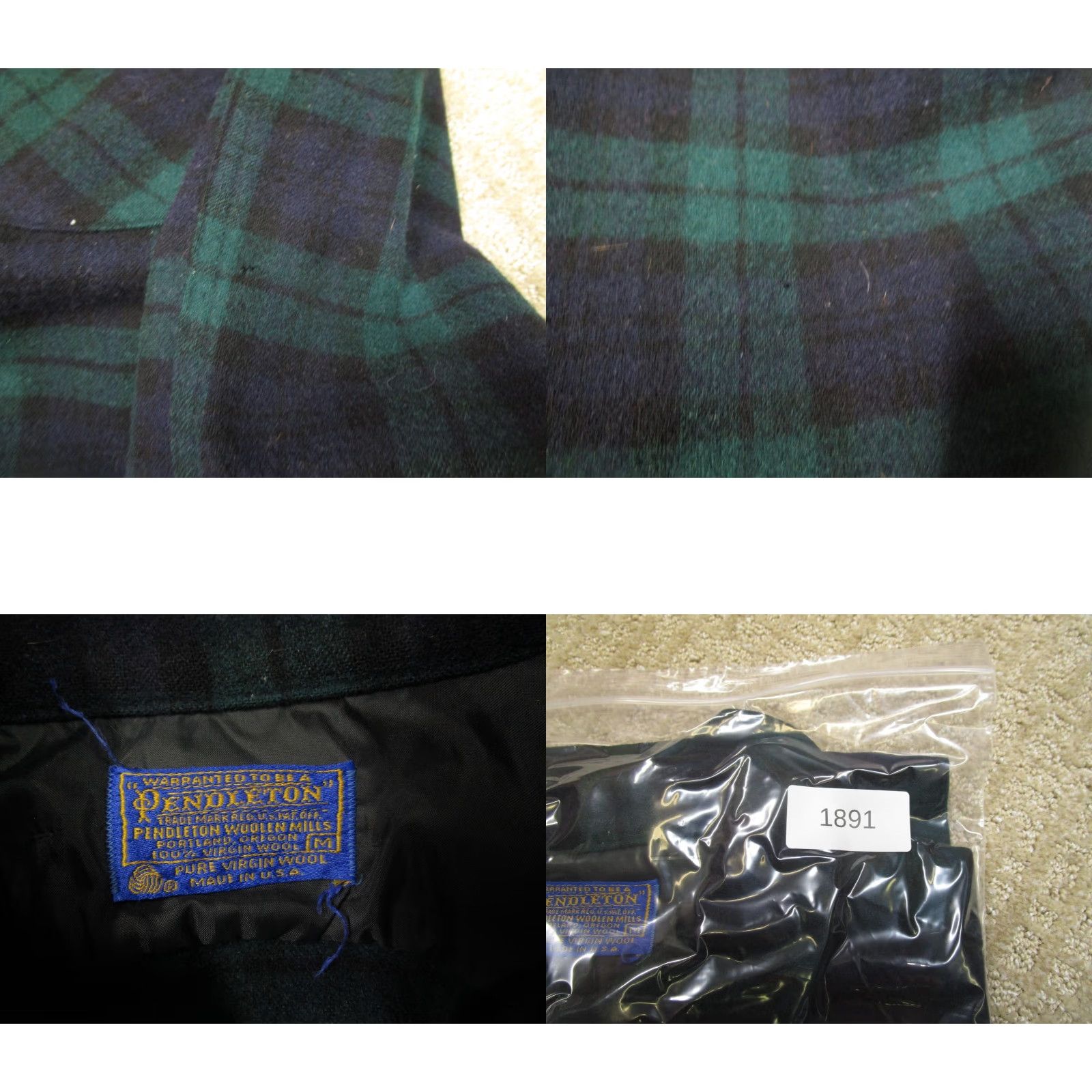 Pendleton Vintage Pendleton Board Shirt Men M Green Blackwatch Tartan Plaid Wool Flannel Button-Up Shirt Boys? Size US M / EU 48-50 / 2 - 8 Thumbnail