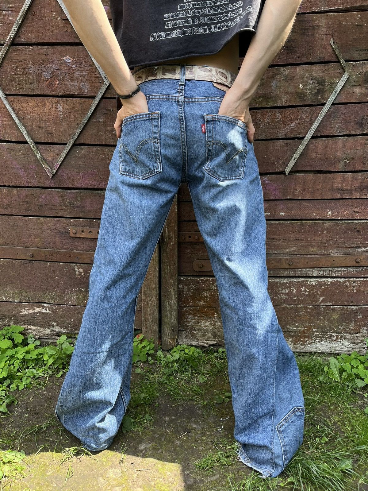 Handmade Handmade custom Levi’s denim jeans reworked flared pants Size US 32 / EU 48 - 16 Thumbnail