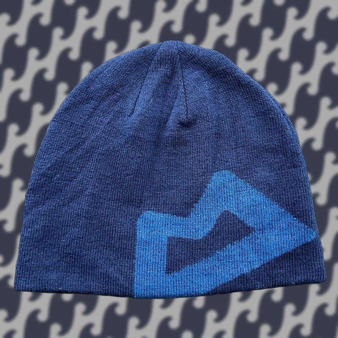 Mountain Equipment Mountain Equipment Beanie Hat One Size Wool Blend Knitted Blue Outdoor Unisex Adults Size ONE SIZE - 1 Thumbnail