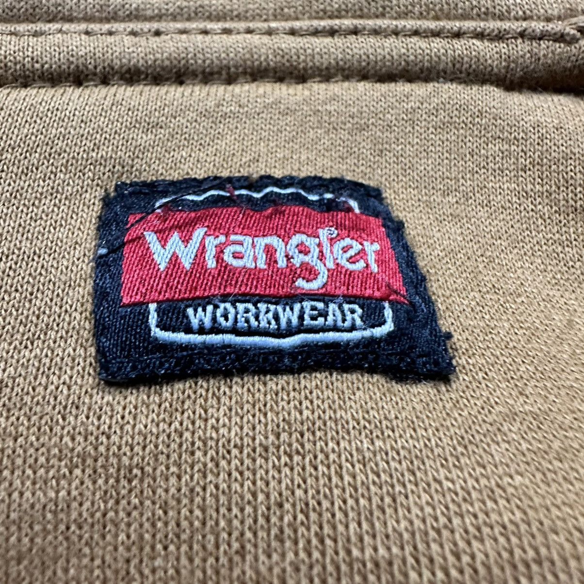 Wrangler Vintage Y2K Tan Wrangler Workwear Sherpa Lined Zip Up Hoodie Size US XL / EU 56 / 4 - 3 Thumbnail