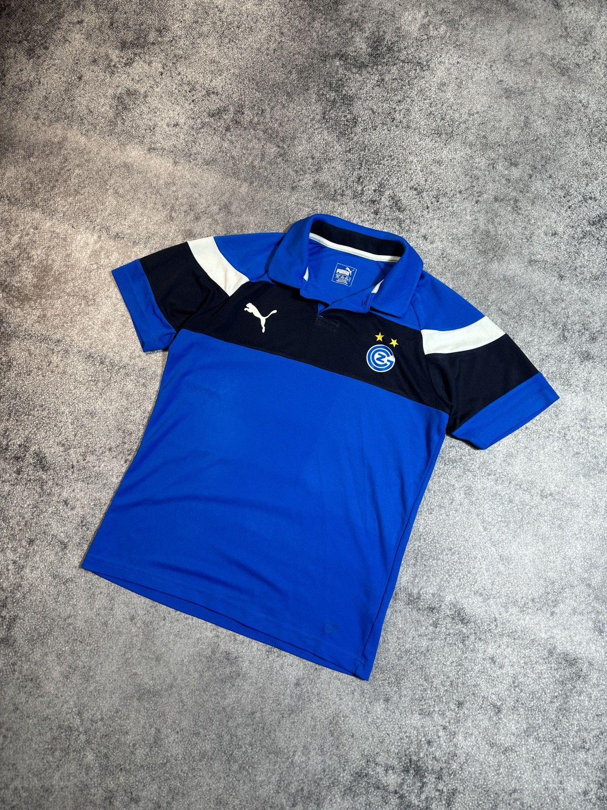 Puma × Vintage Vintage Puma Polo Grasshopper Zurich Soccer Jersey Football Size US M / EU 48-50 / 2 - 1 Thumbnail