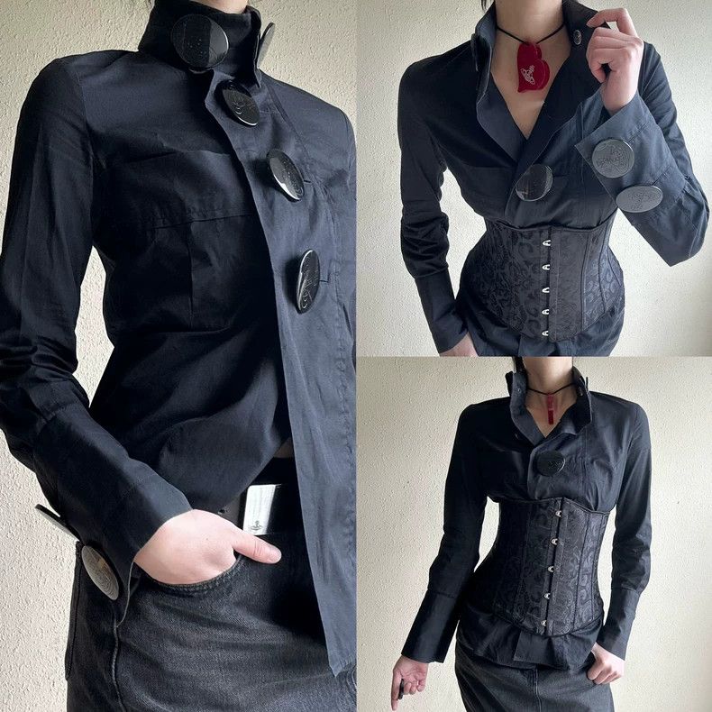 Vivienne Westwood Vivienne Westwood Giant Saturn button shirt Size XS / US 0-2 / IT 36-38 - 1 Thumbnail
