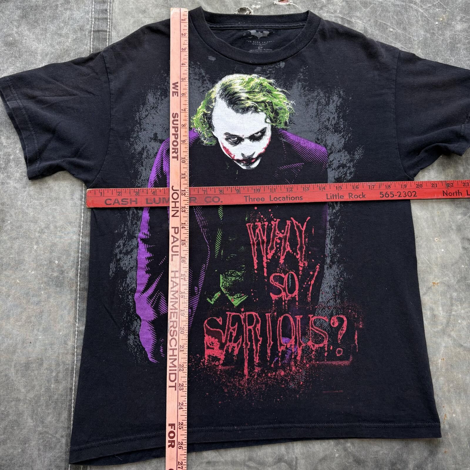 DC Comics Vintage Joker Heath Ledger Dark Knight Why So Serious Shirt Size US M / EU 48-50 / 2 - 3 Thumbnail