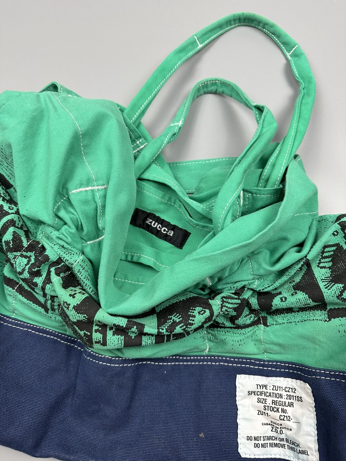 CABANE de ZUCCa Vintage Issey Miyake Zucca Two Way Tote Bag Size ONE SIZE - 6 Thumbnail
