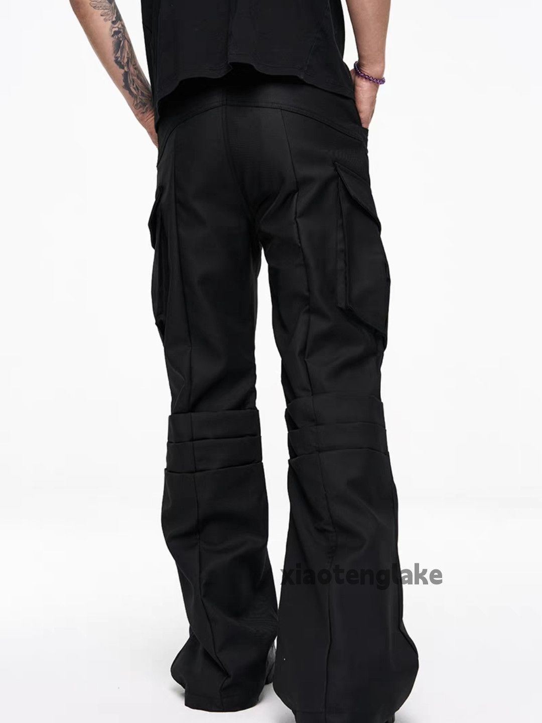 Designer × Japanese Brand × Vintage Utility military tactical flared bootcut pleated pants Size US 30 / EU 46 - 5 Thumbnail