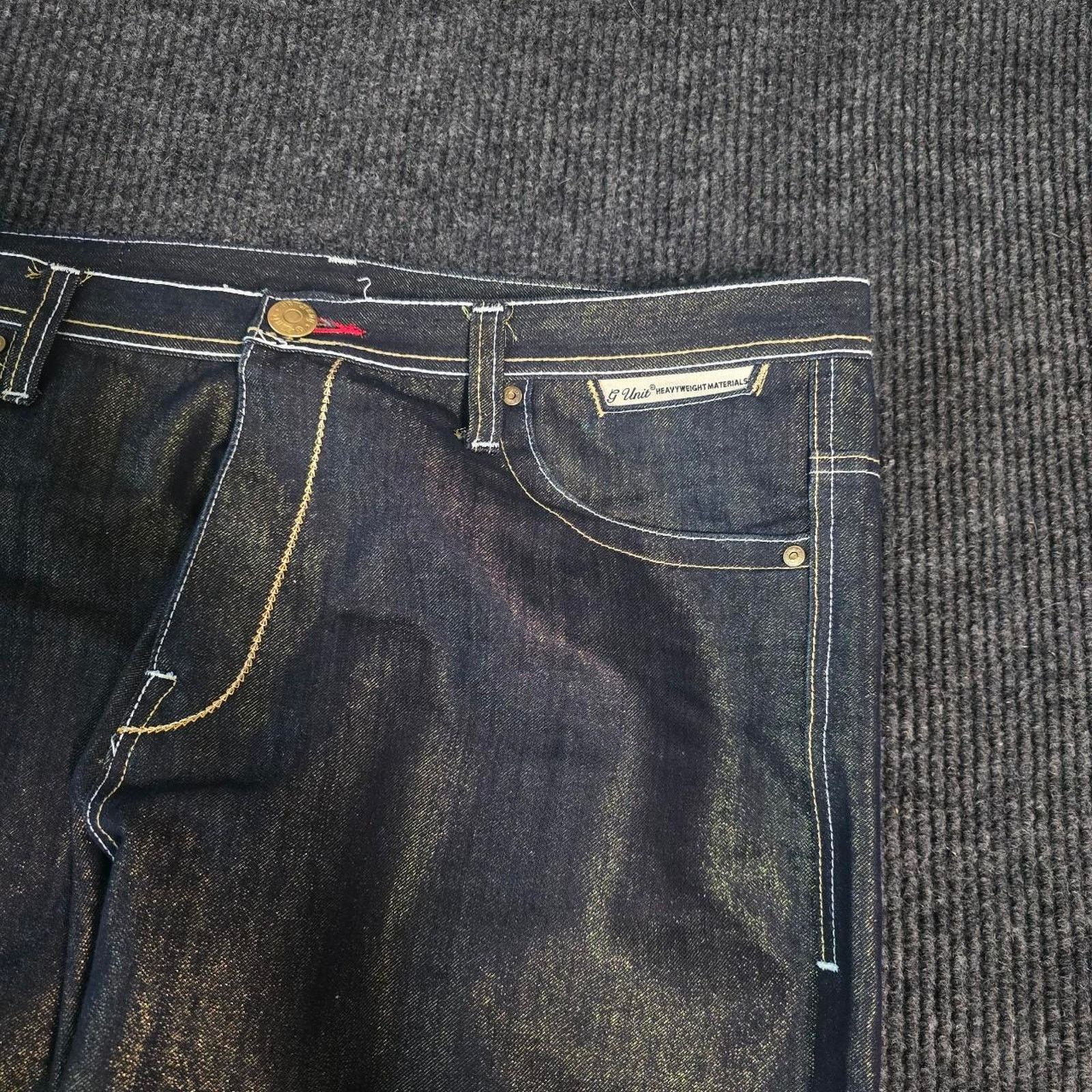 Other Crazy Gold and Black denim baggy jeans by G-Unit Size US 38 / EU 54 - 2 Thumbnail