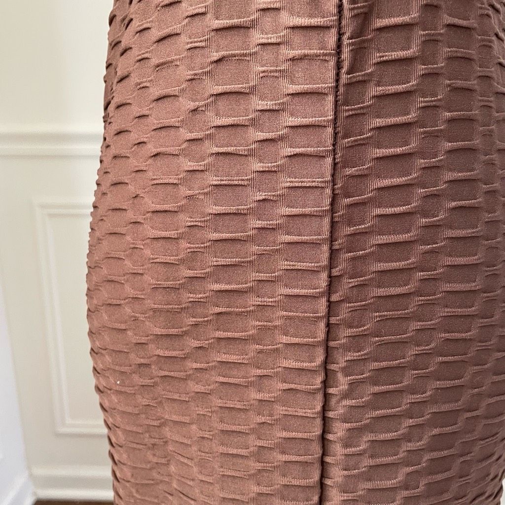 Other NWT PrettyLittleThing Chocolate Brown Textured Ring Detail B Size S / US 4 / IT 40 - 8 Thumbnail
