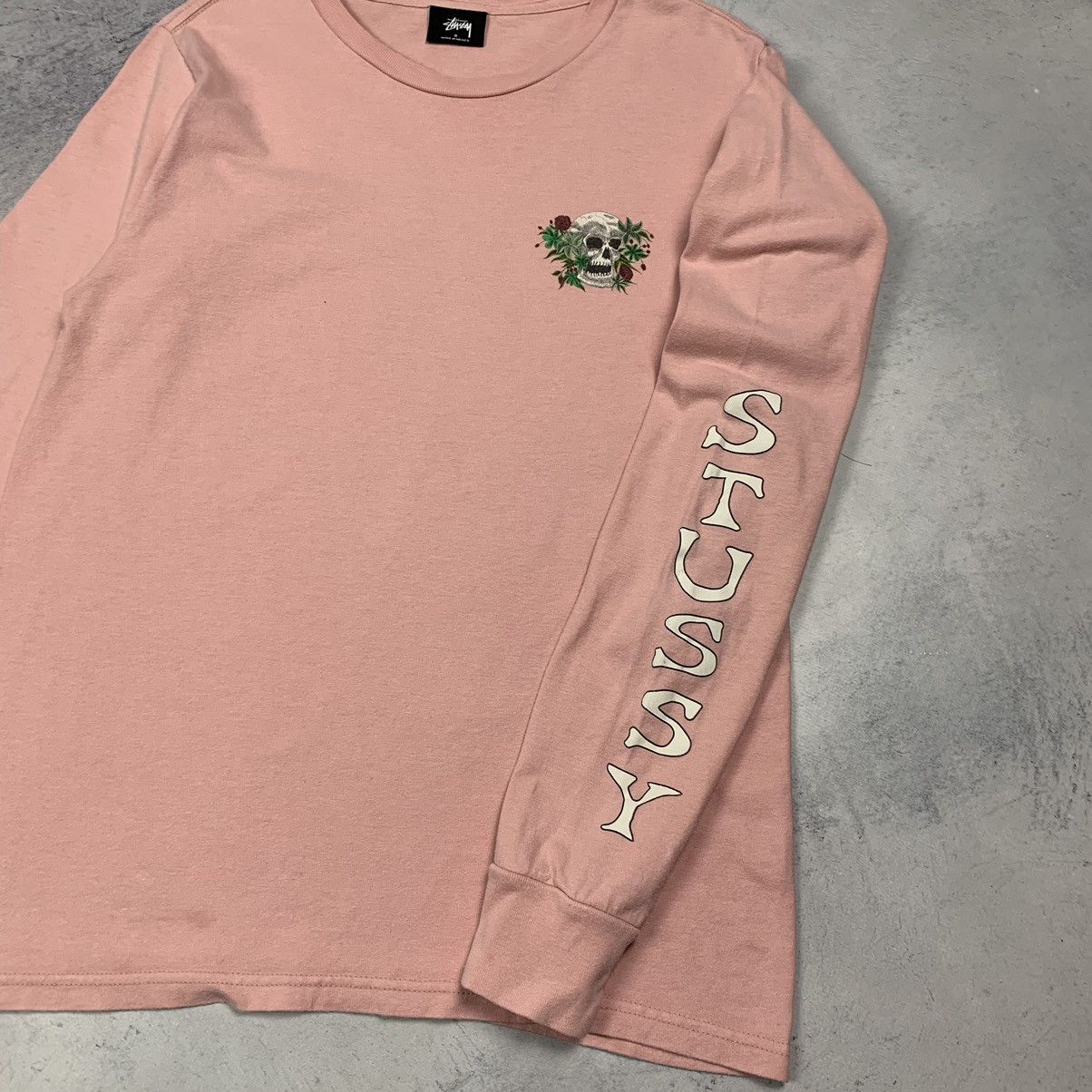 Stussy Stussy Skulls Long Sleeve T-Shirt pink Rouse print Size S Size US S / EU 44-46 / 1 - 5 Thumbnail