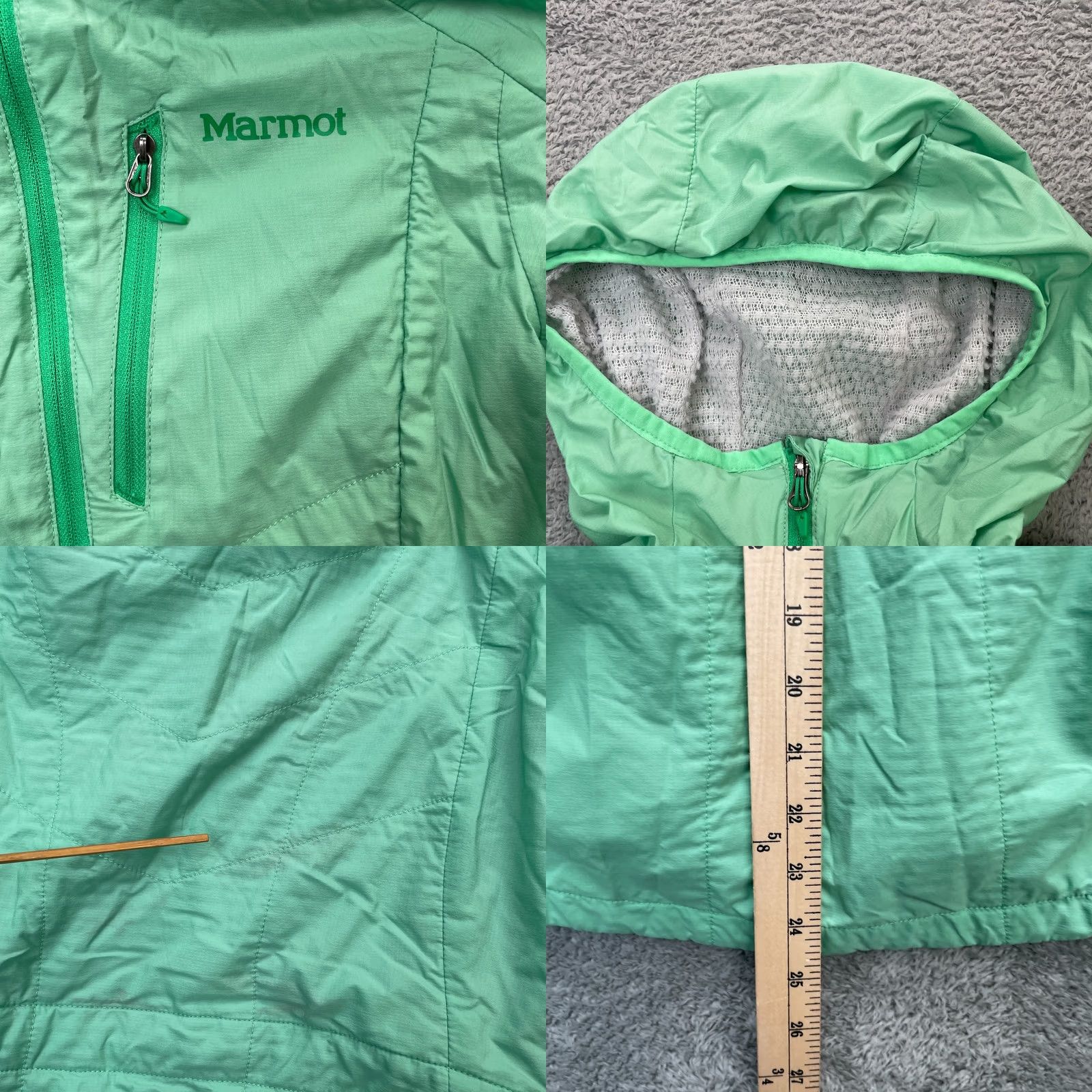 Marmot Marmot Jacket Womens Small Green Windbreaker Coat Nylon Hooded Lined Full Zip Size S / US 4 / IT 40 - 8 Thumbnail