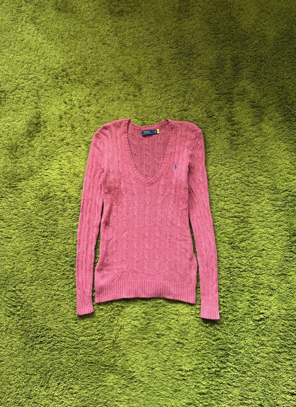 Polo Ralph Lauren Polo Ralph Lauren wool + cashmere blend cable knit sweater Size M / US 6-8 / IT 42-44 - 1 Thumbnail