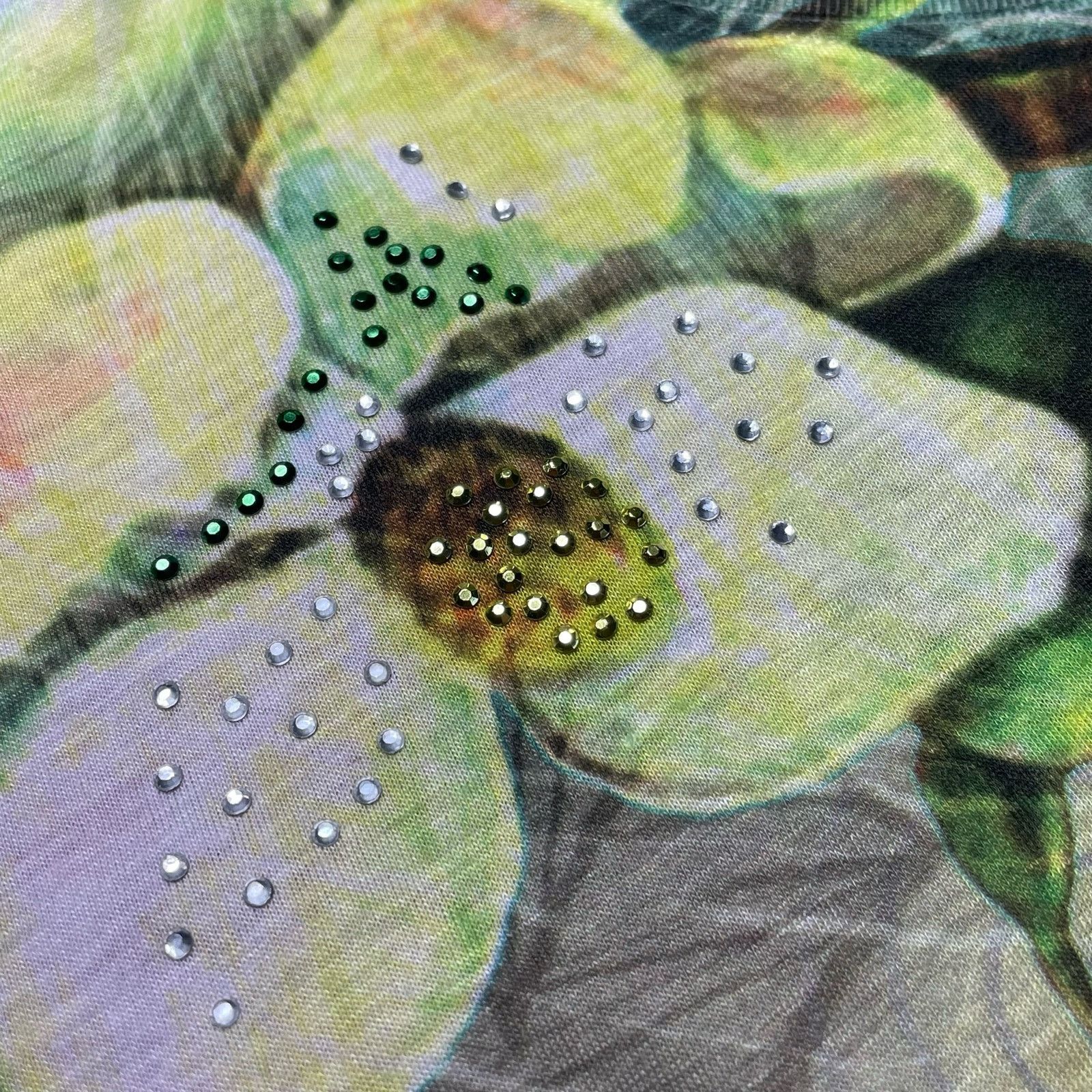 Other Cache Rhinestone Flower Shirt Size M / US 6-8 / IT 42-44 - 4 Thumbnail