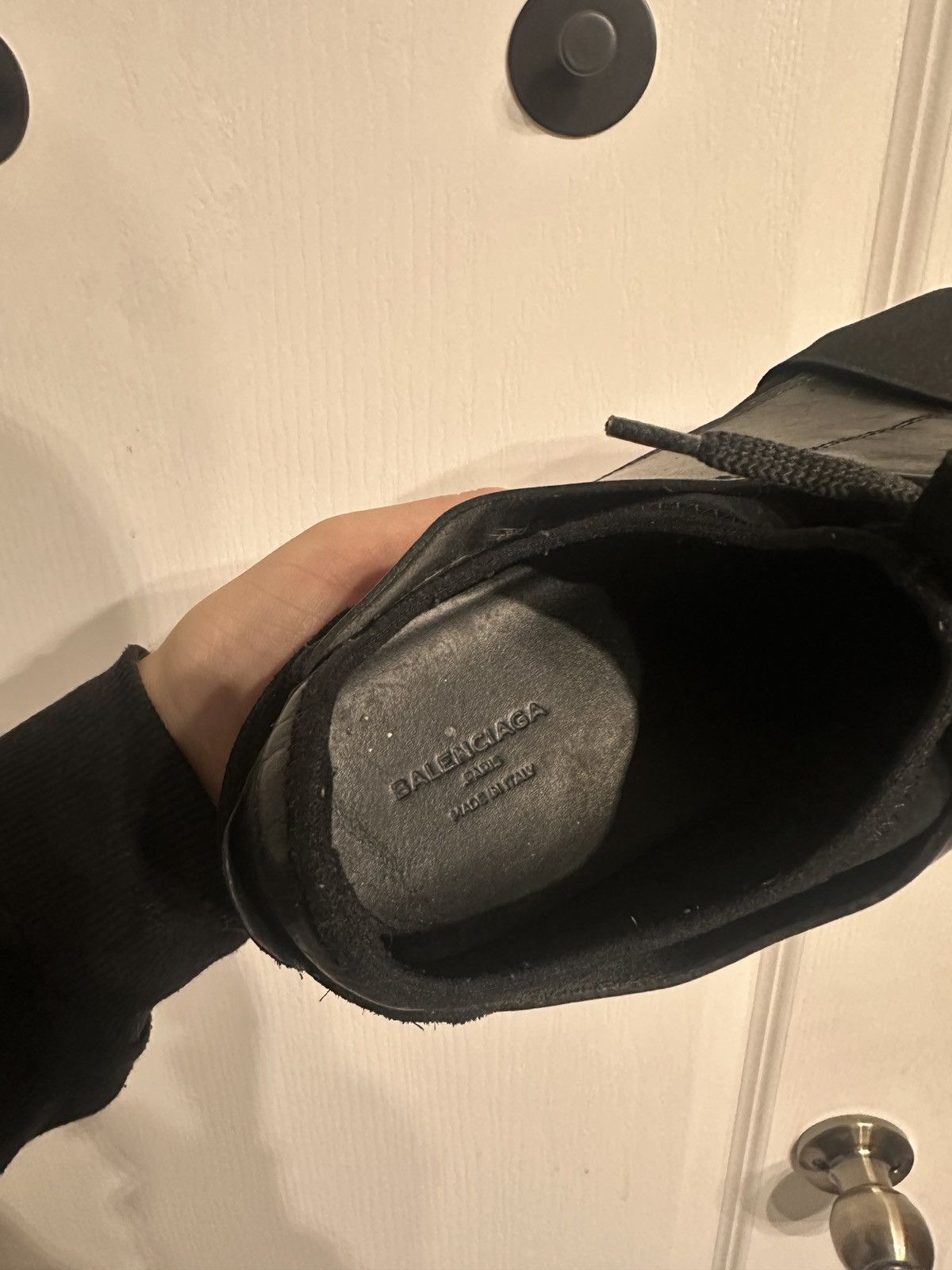 Balenciaga Balenciaga Race Runners Black Red US Size 8 Size US 8 / EU 41 - 9 Thumbnail