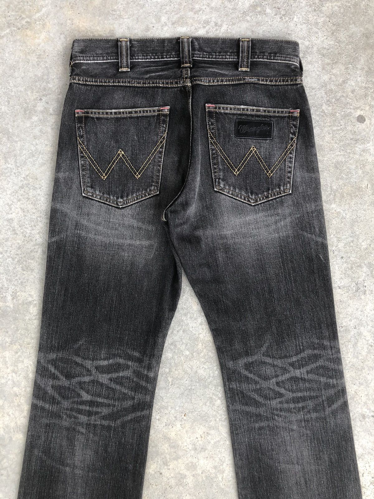 If Six Was Nine Japanese Wrangler Flared Jeans Distressed Jeans Size US 32 / EU 48 - 8 Thumbnail