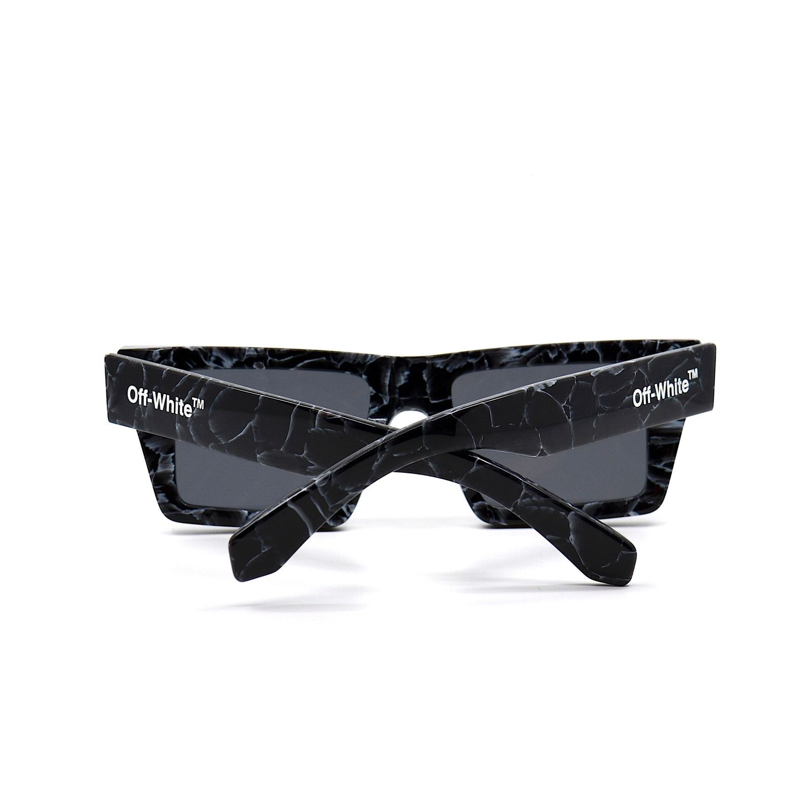 Off-White NEW! OFF-WHITE OER1017 1107 BLACK MARBLE GREY SUNGLASSES Size ONE SIZE - 7 Thumbnail