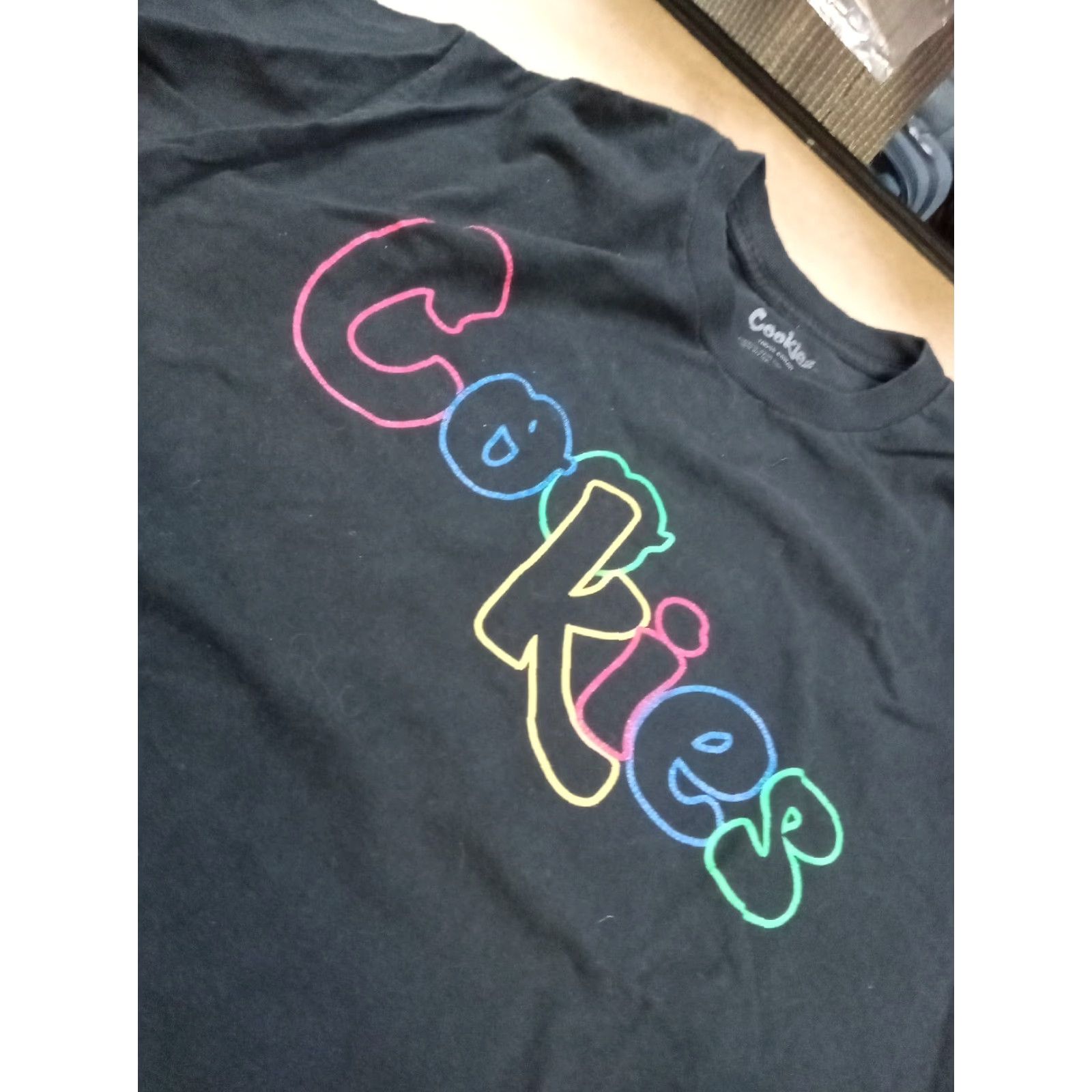 Vintage Cookies Large SS Tshirt 40" Chest Men L Black T-Shirt Size US L / EU 52-54 / 3 - 7 Thumbnail