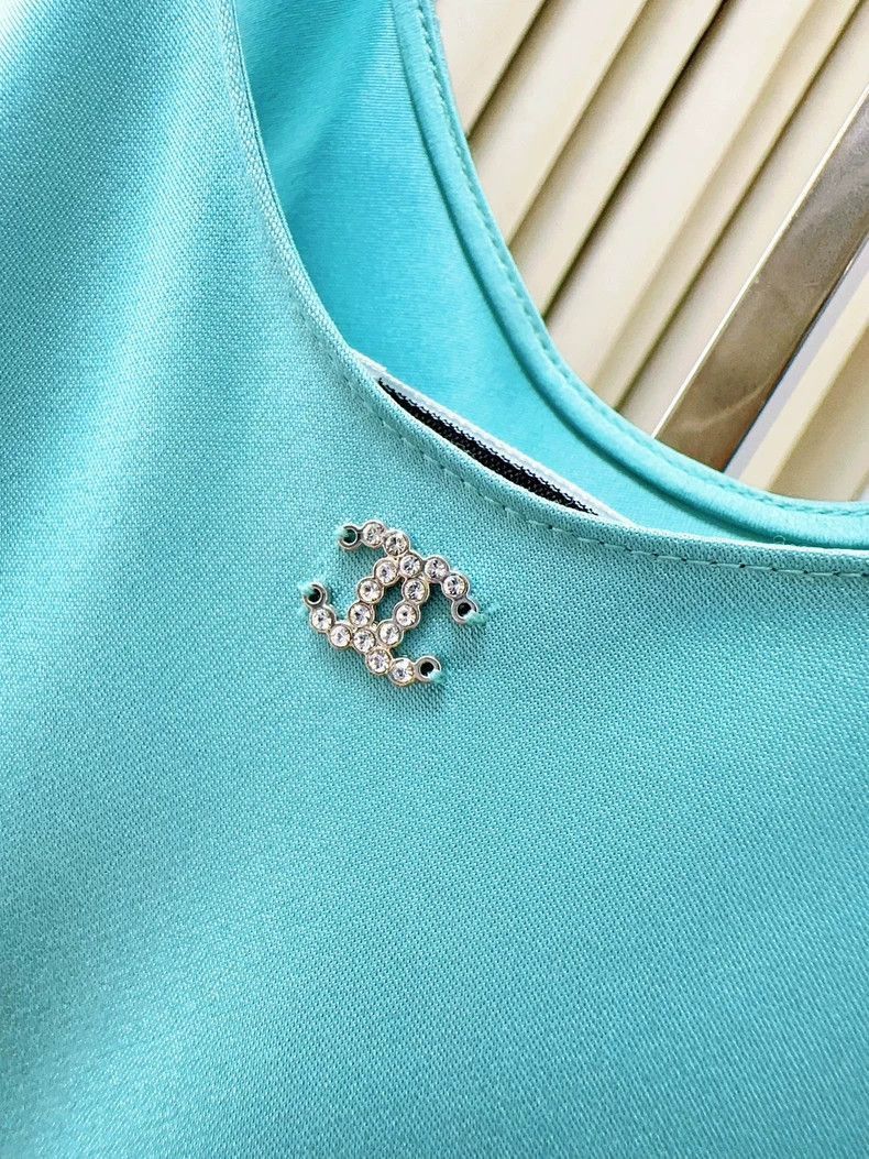 Chanel Chanel 23P Satin Silk Sleeveless Dress Size M / US 6-8 / IT 42-44 - 4 Thumbnail