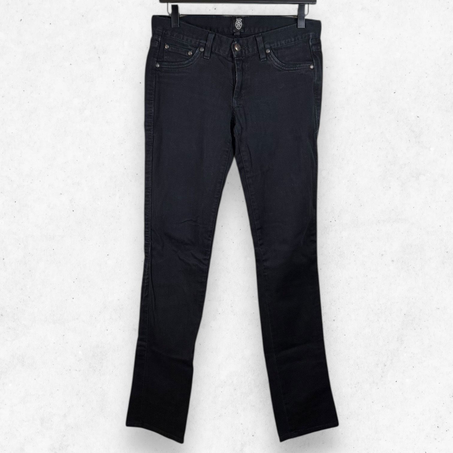 Other Anlo Black Denim Jeans Low Rise Skinny Women's 26 No Stretch Size 26" / US 2 / IT 38 - 1 Thumbnail