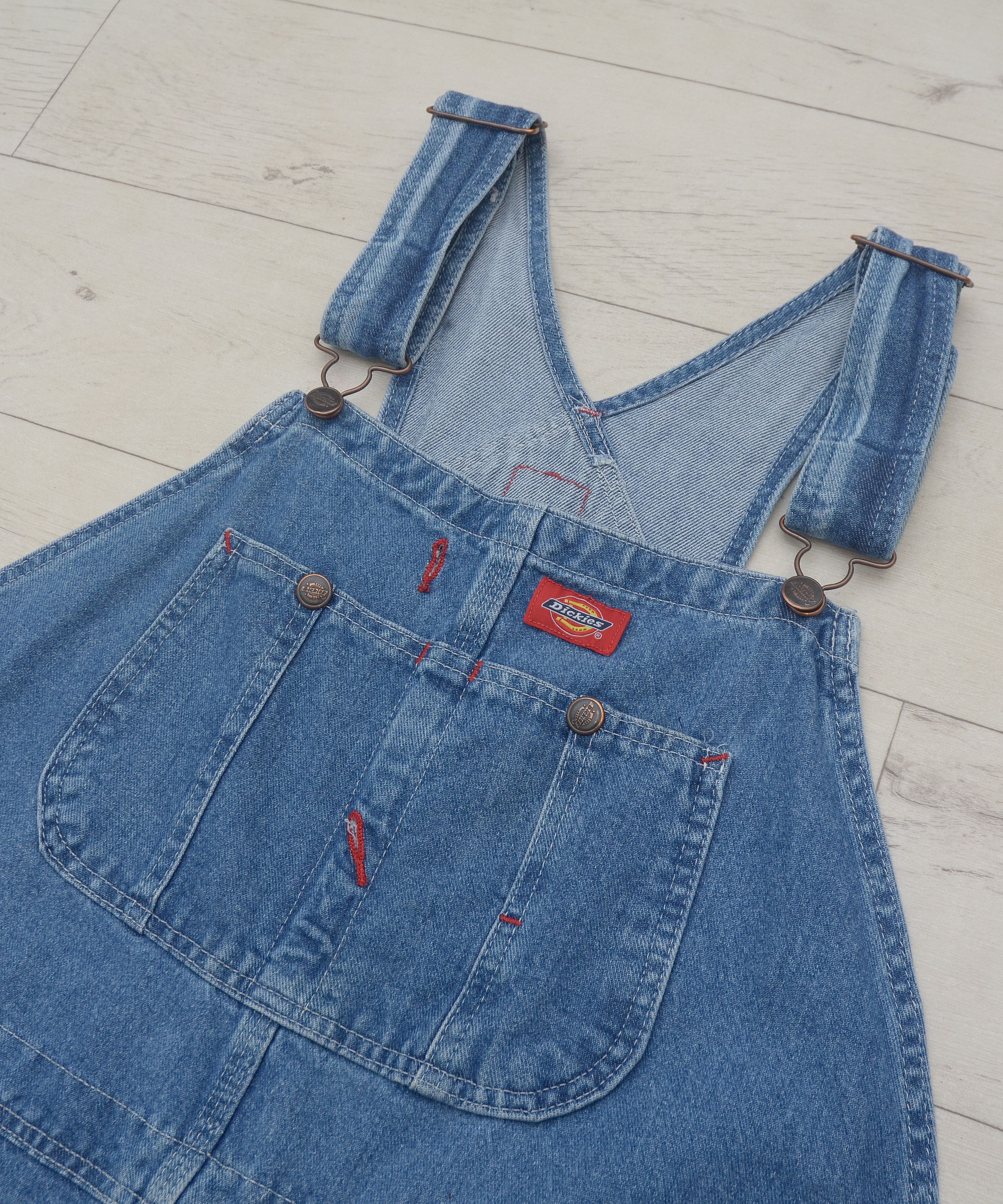 Dickies Men's Dickies Stonewashed Indigo Blue Bib Overalls 40x30 Size US 40 / EU 56 - 6 Thumbnail