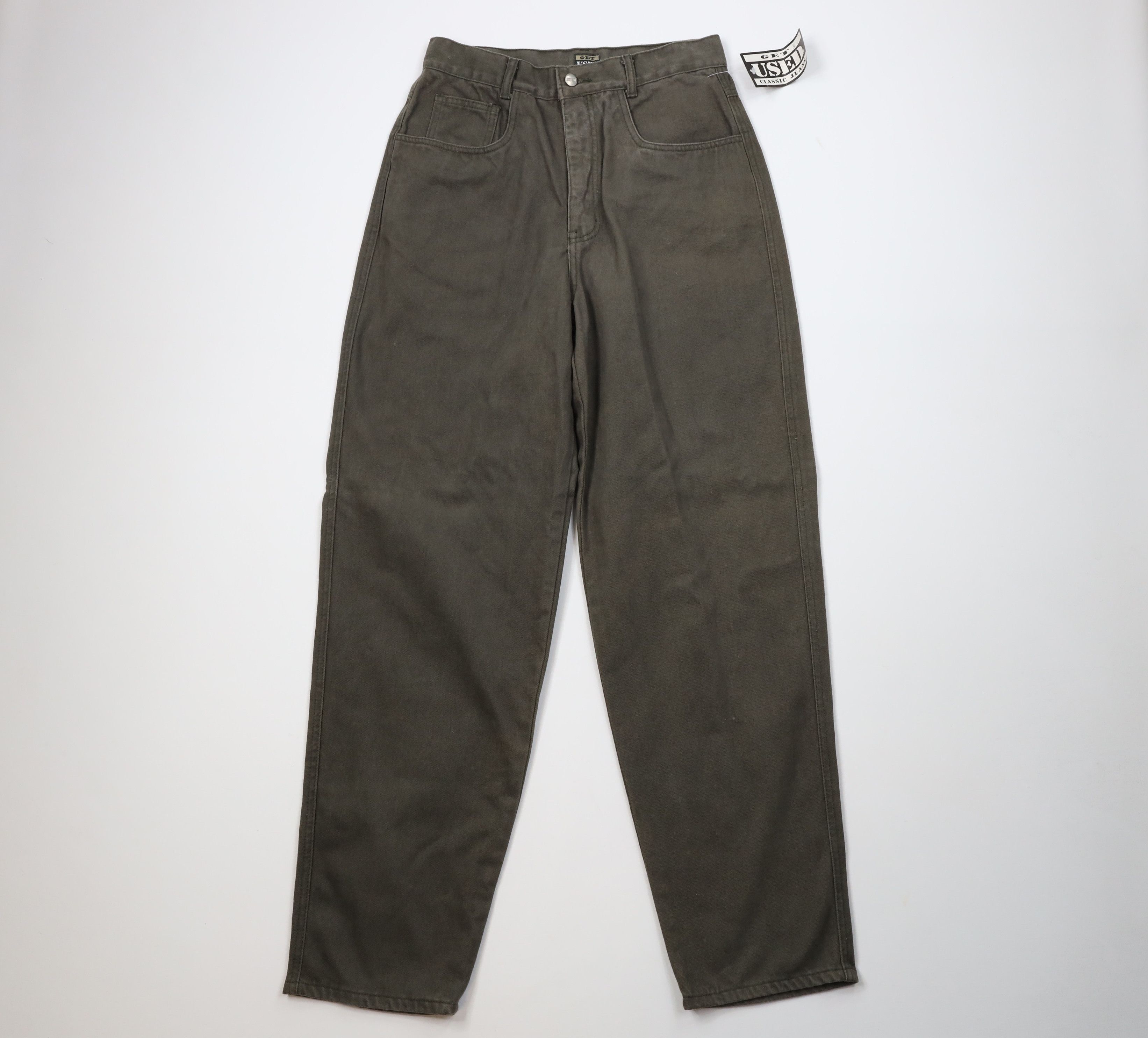 Vintage Deadstock Vintage 90s Streetwear Jeans Olive Green Size US 31 - 1 Thumbnail