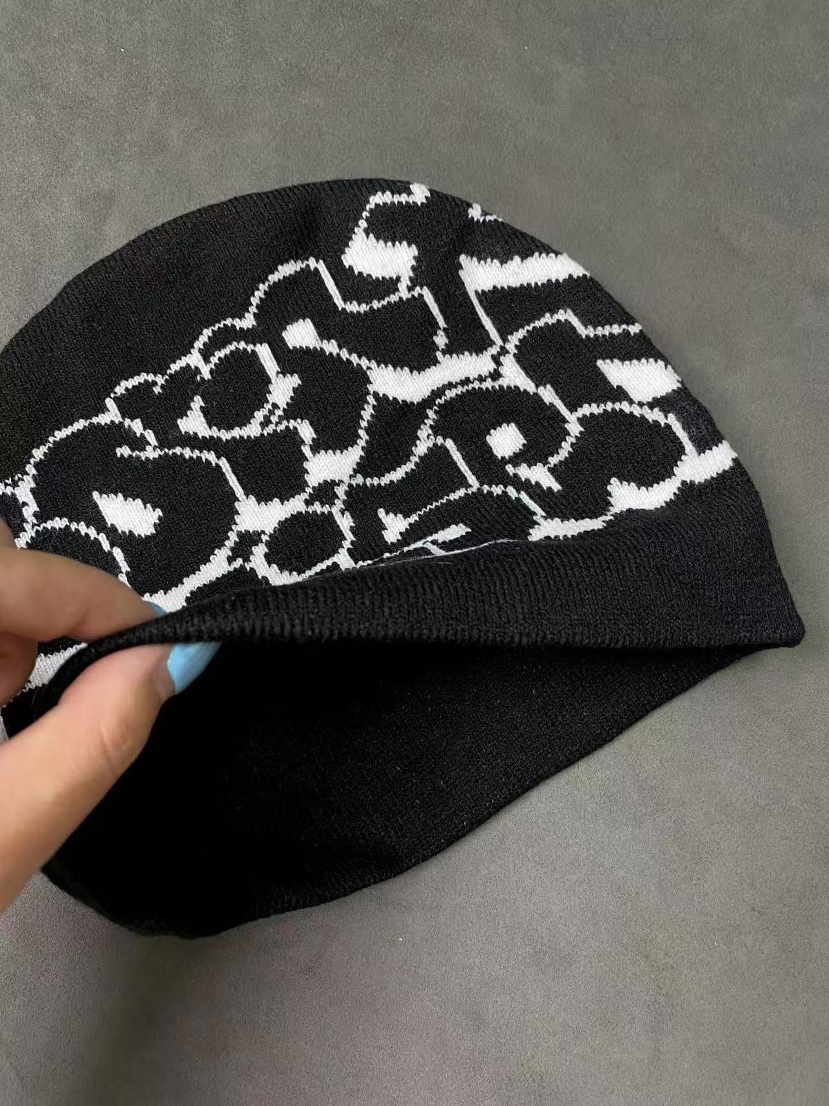 Born X Raised Born X Raised Throwie Skully Black No Cuff Knit Green Beanie Size ONE SIZE - 4 Thumbnail